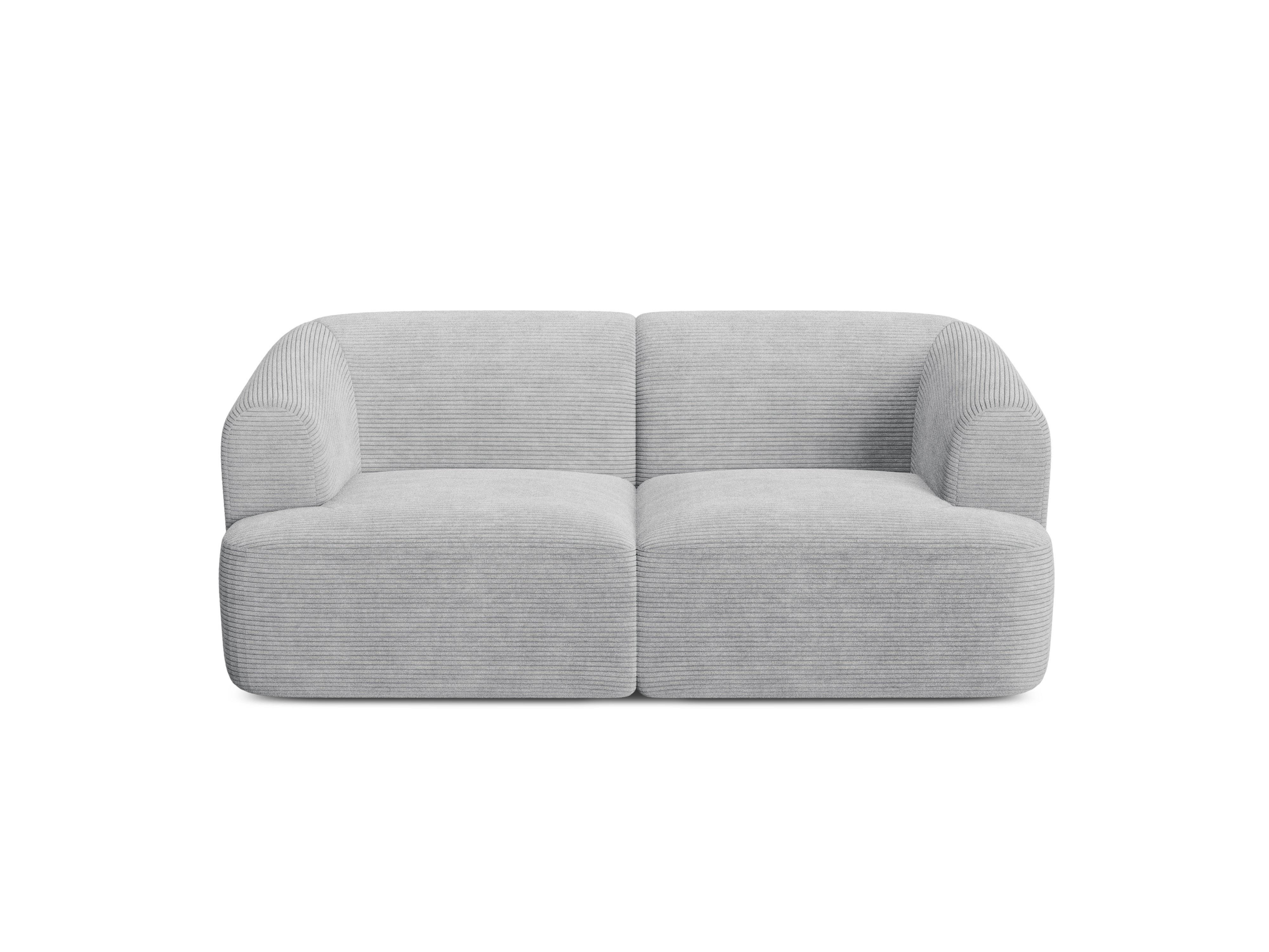 2-seater Sofa CAMPI light gray corduroy