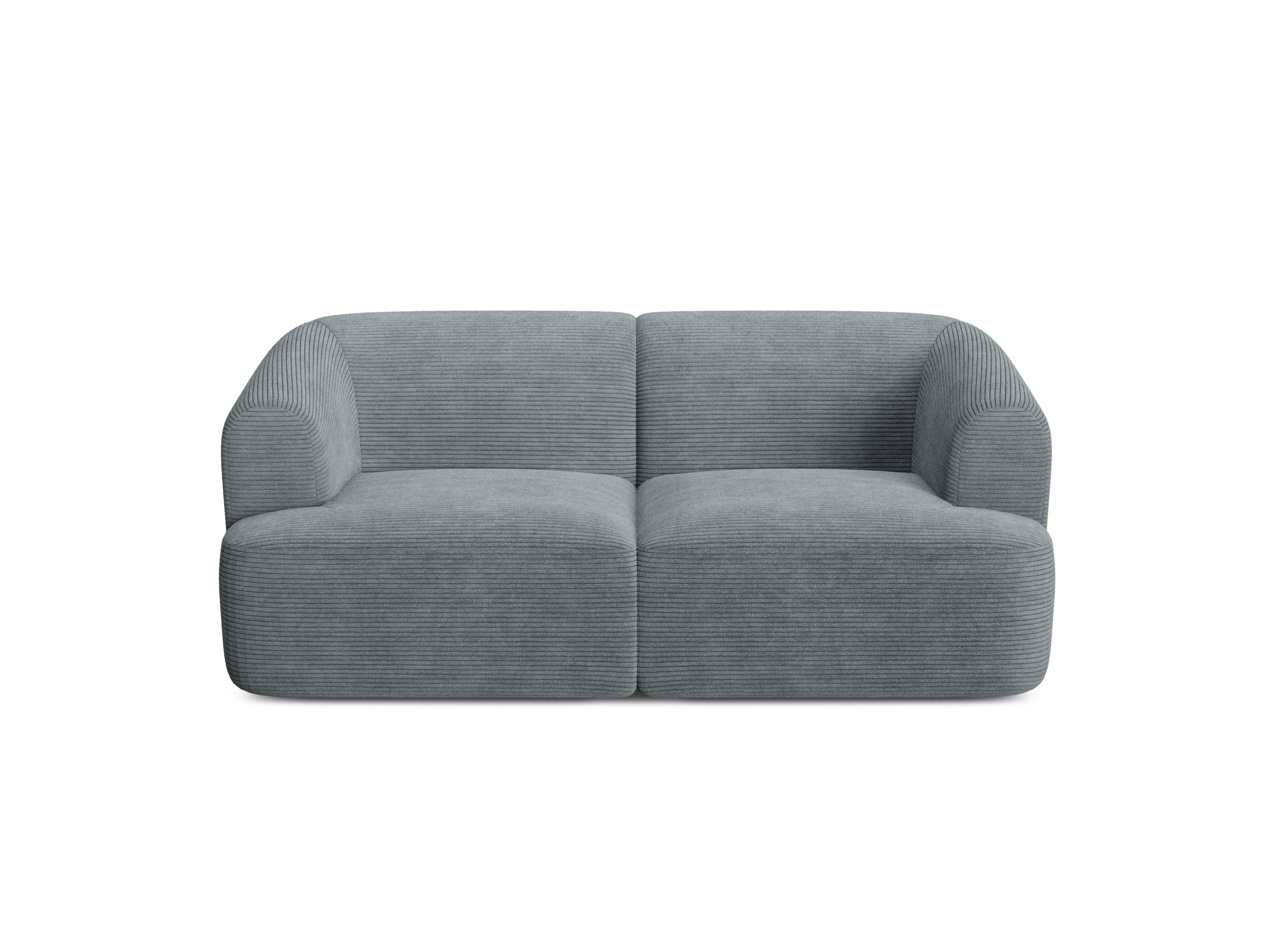 Sofa 2-zits CAMPI grijs corduroy