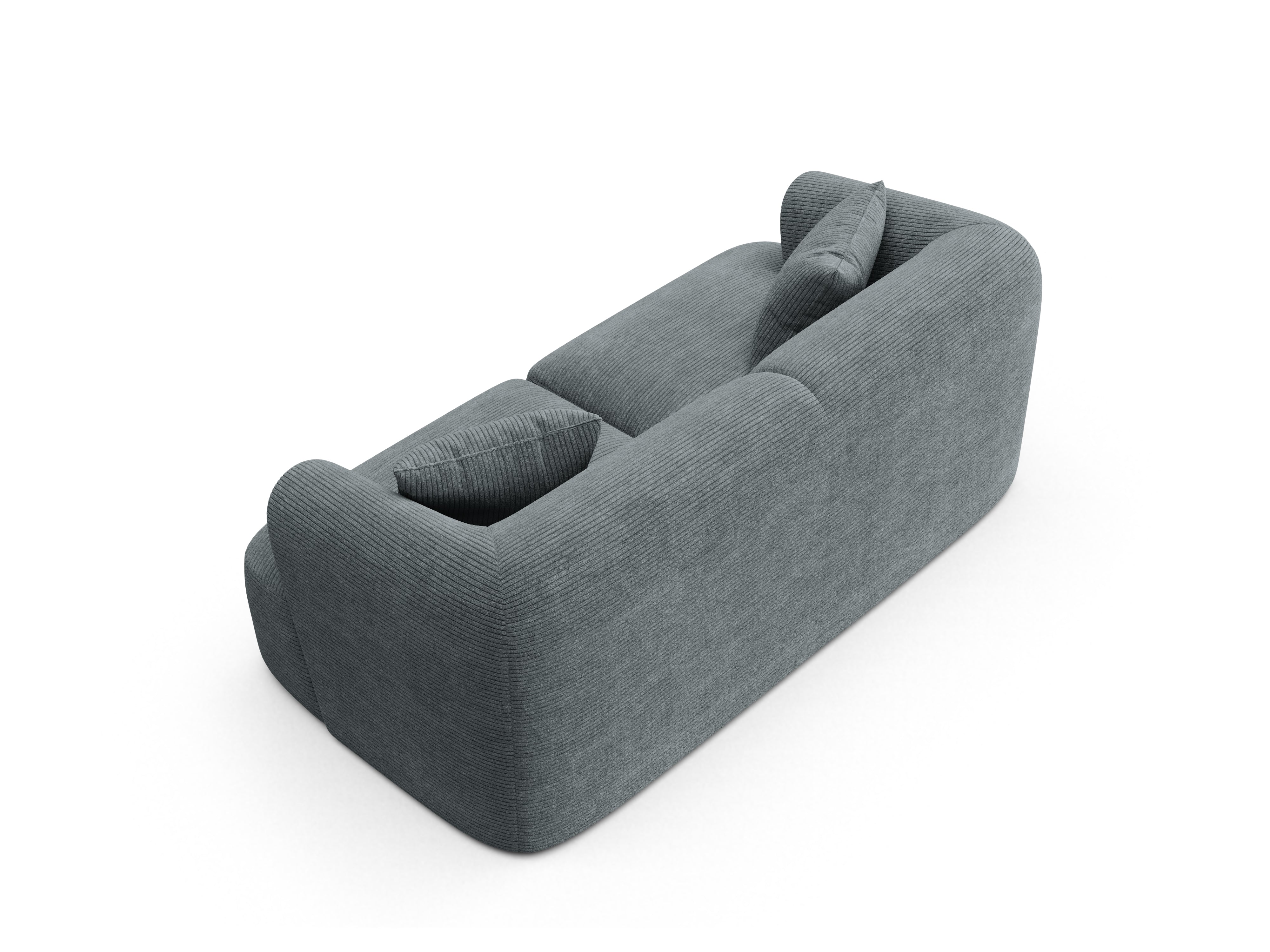 Sofa 2-zits CAMPI grijs corduroy