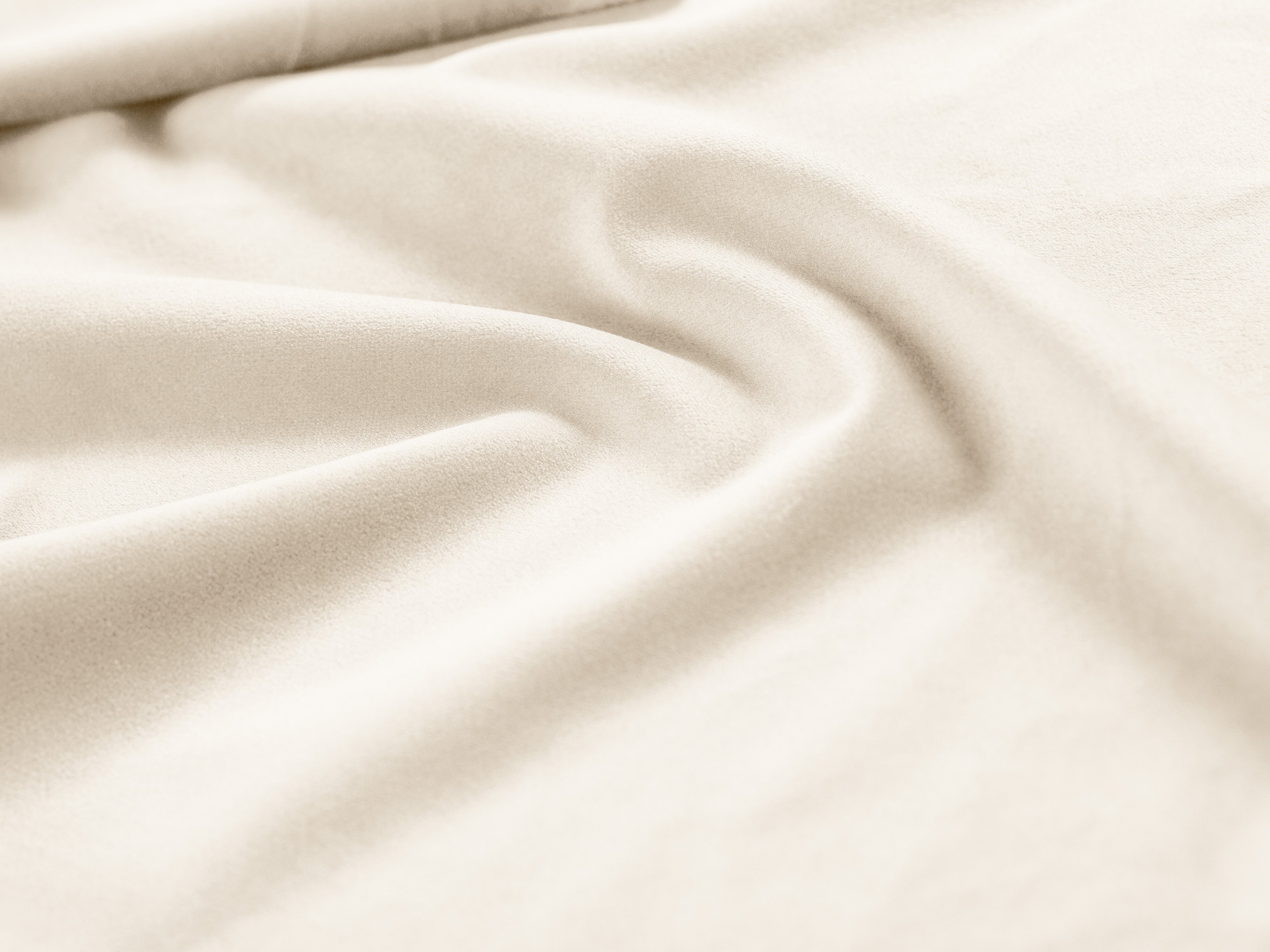 Sofa van fluweel voor 2 personen VIENNA beige met gouden basis