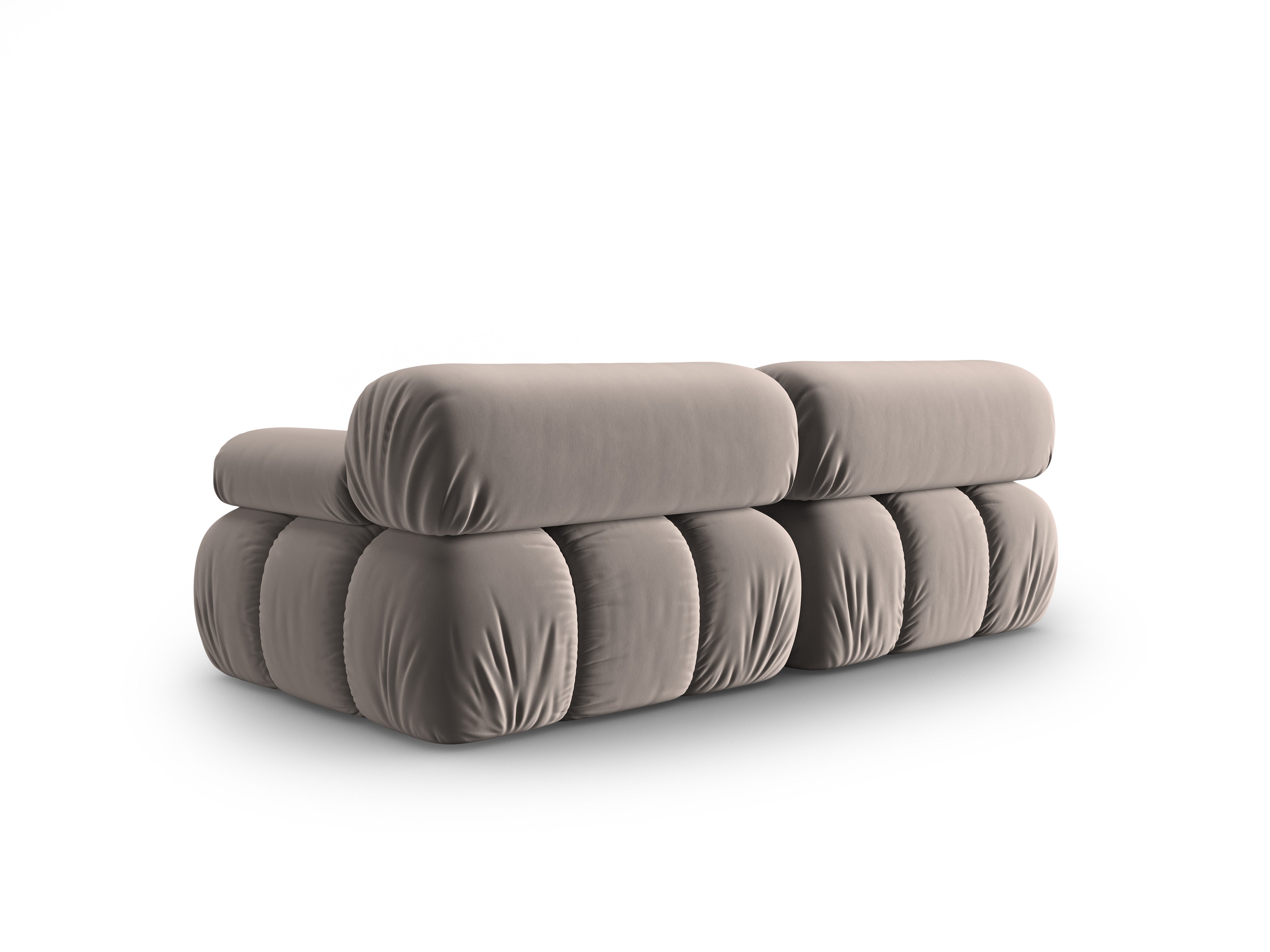 Kanapa aksamitna 2-osobowa CORTINA cappuccino – Cosmopolitan Design