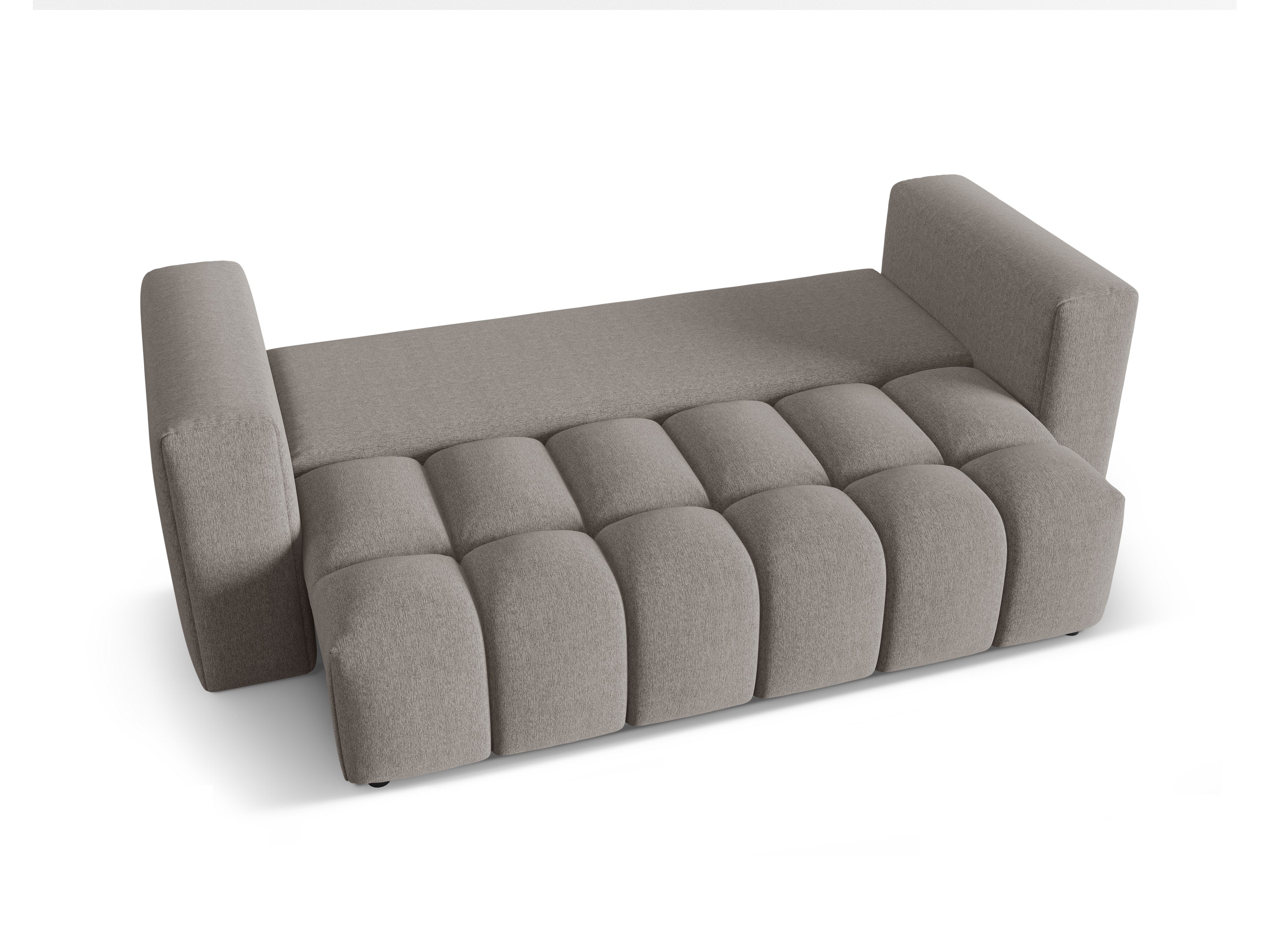 Sofa 3-osobowa z funkcją spania VERONA ciepły szary – Cosmopolitan Design