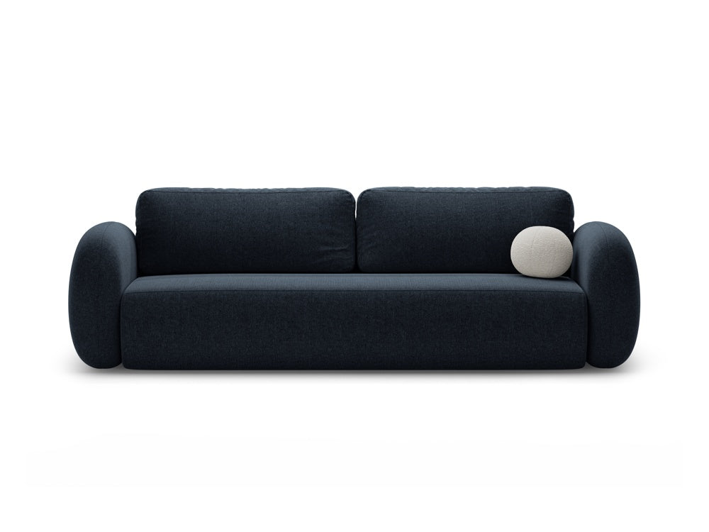 Sofa with sleeping function 3-seater TONALE navy blue