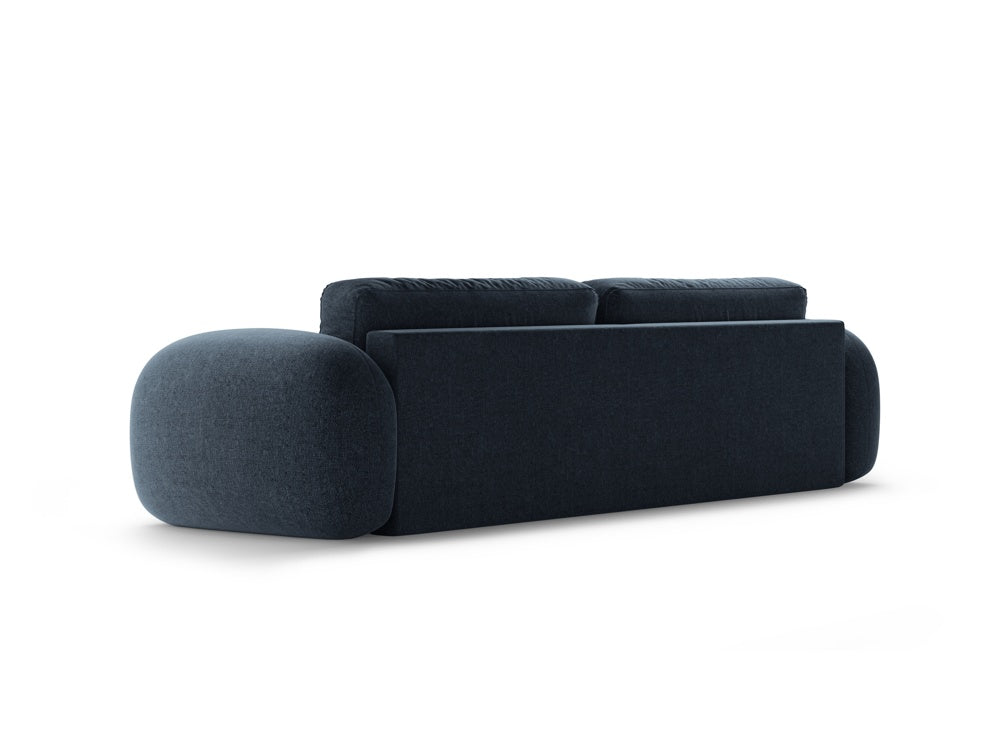 Sofa with sleeping function 3-seater TONALE navy blue