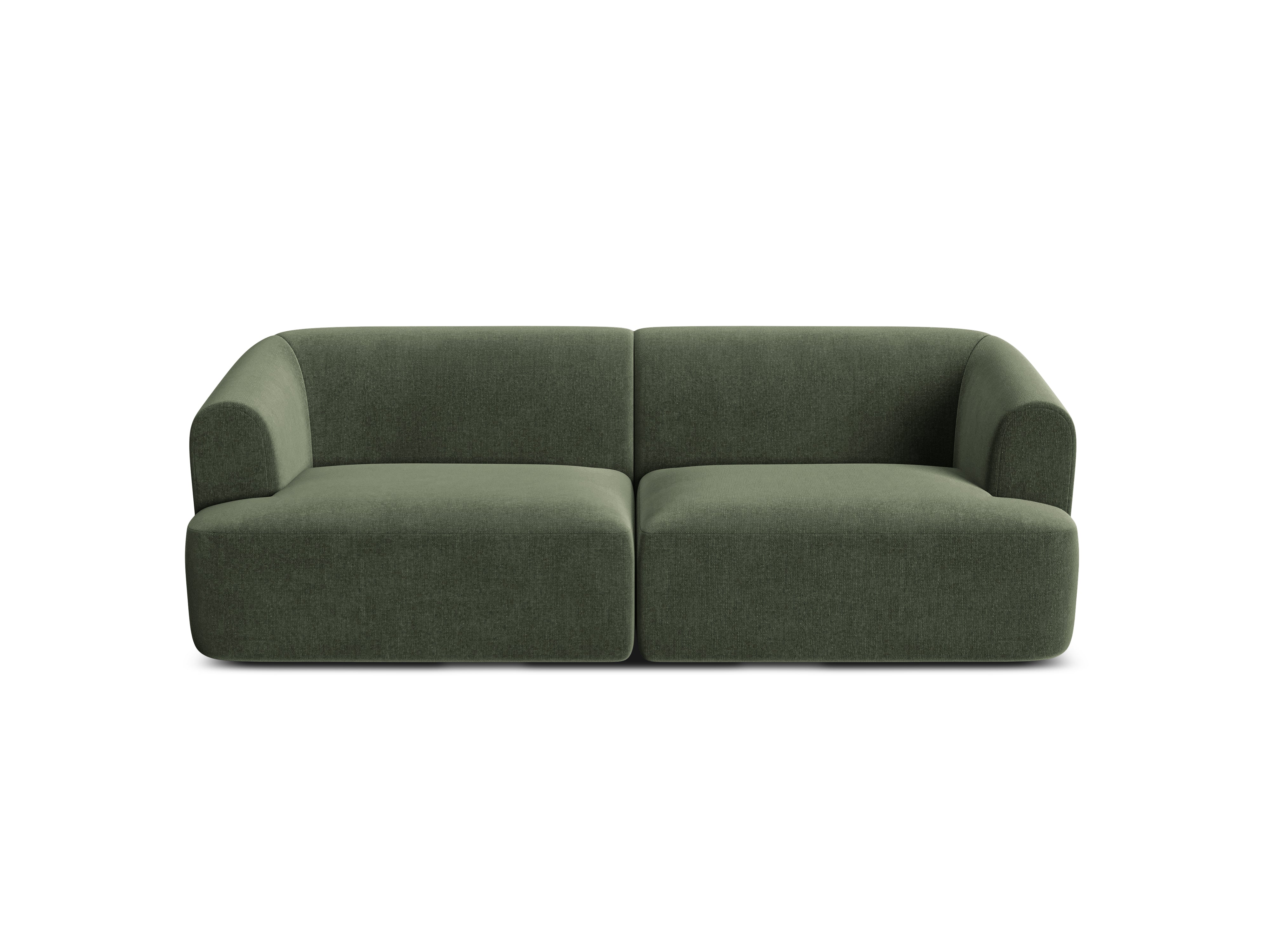 Groene 3-zits fluwelen bank CAMPI