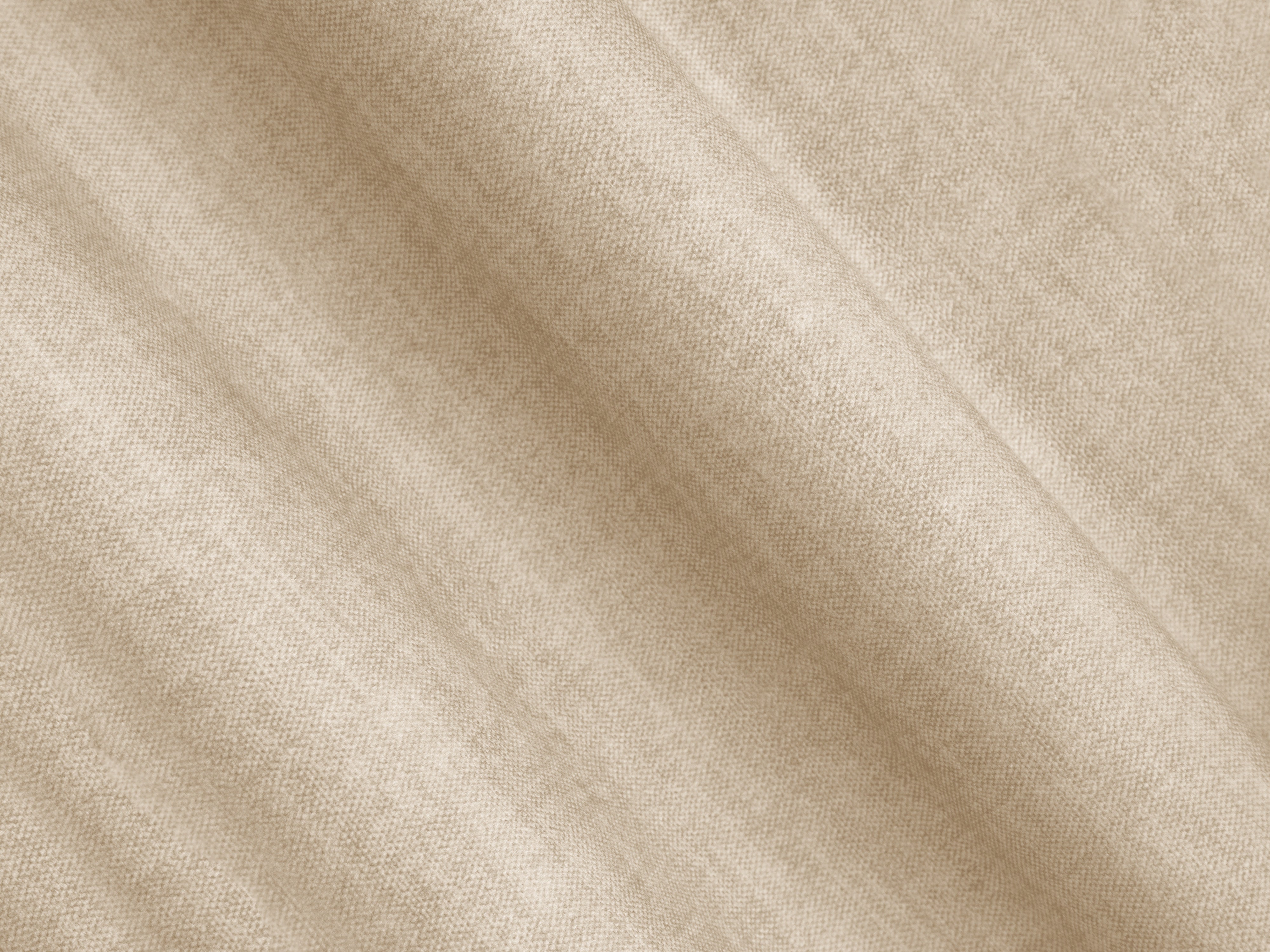 Sofa aus Samt 3-sitzig LINZ hellbeige