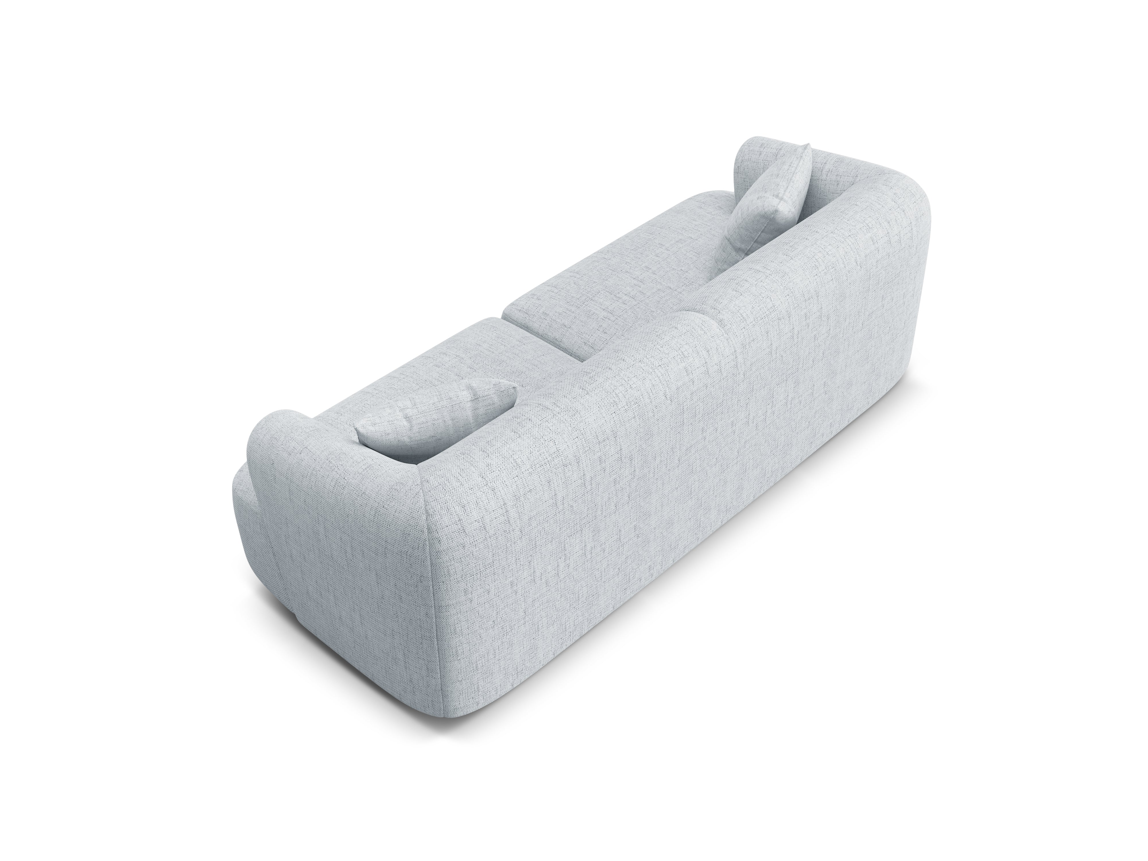 Sofa 3-zits CAMPI lichtgrijs chenille