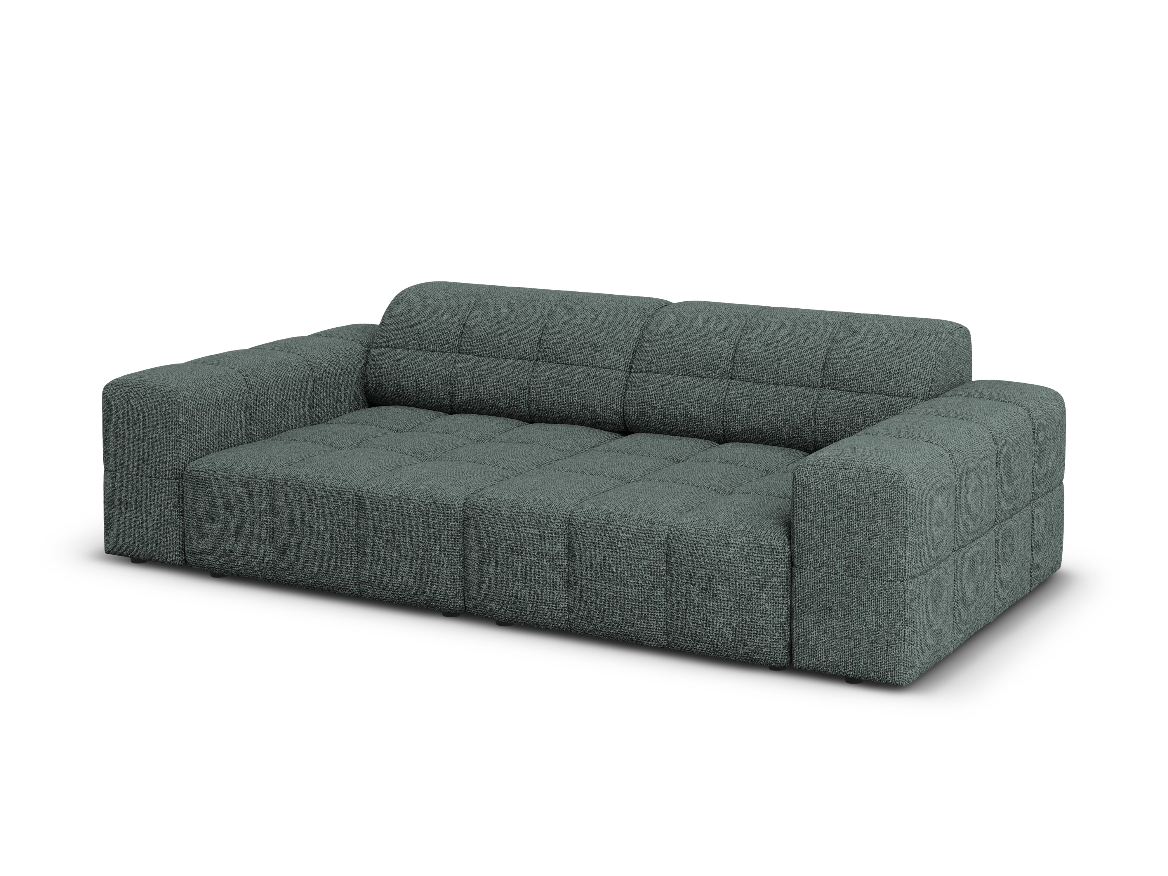 Sofa 3-osobowa CHICAGO petrol szenil do salonu – Cosmopolitan Design