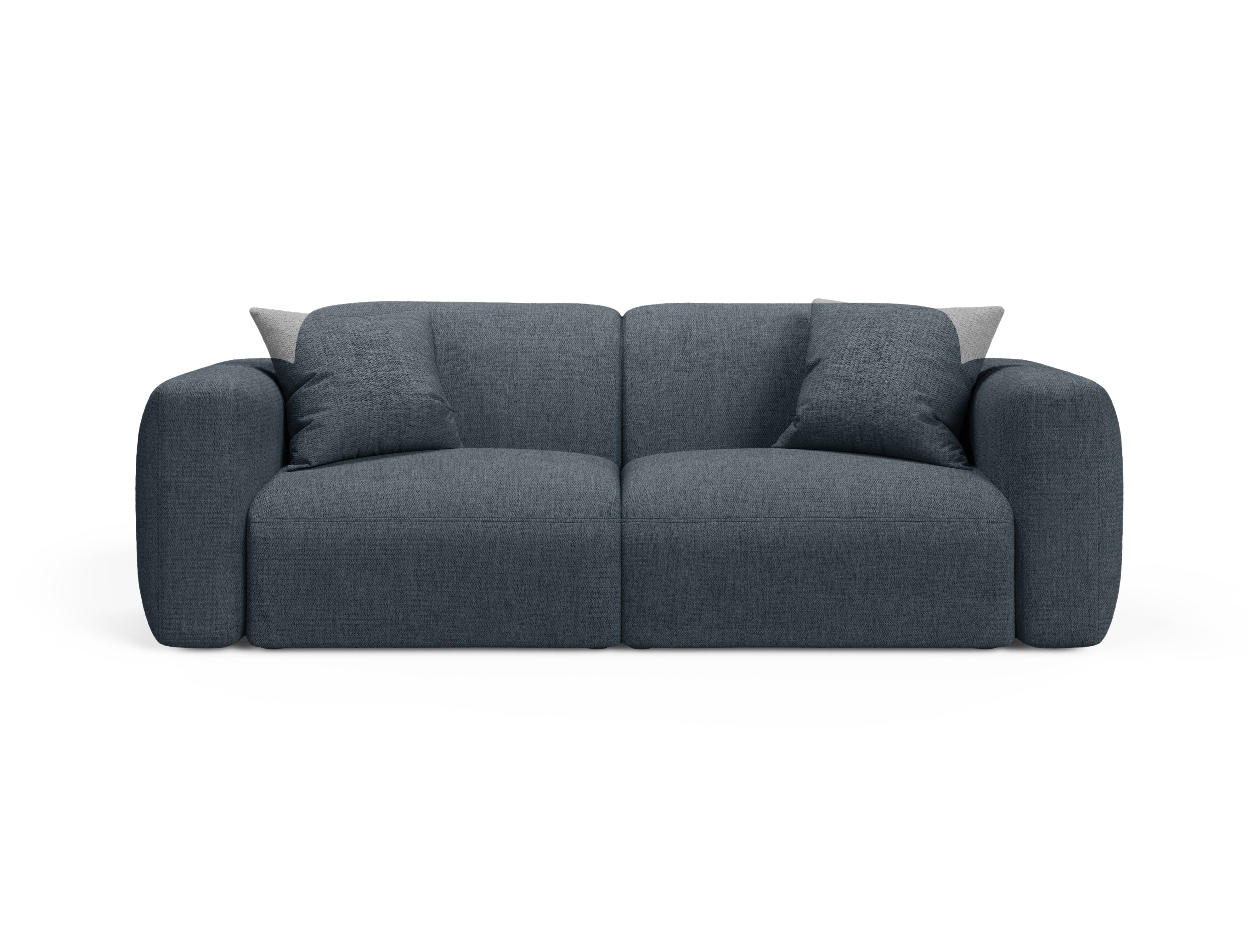 Sofa 3-zits STRINO blauwe chenille