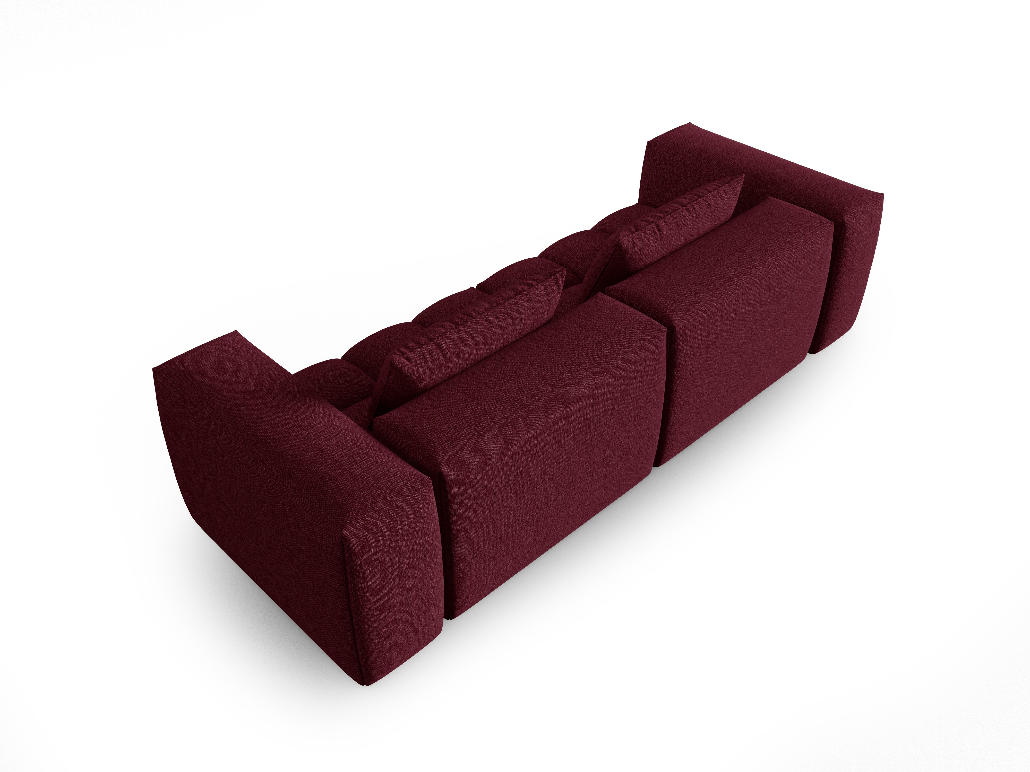 Sofa 3-osobowa VERONA burgundowy