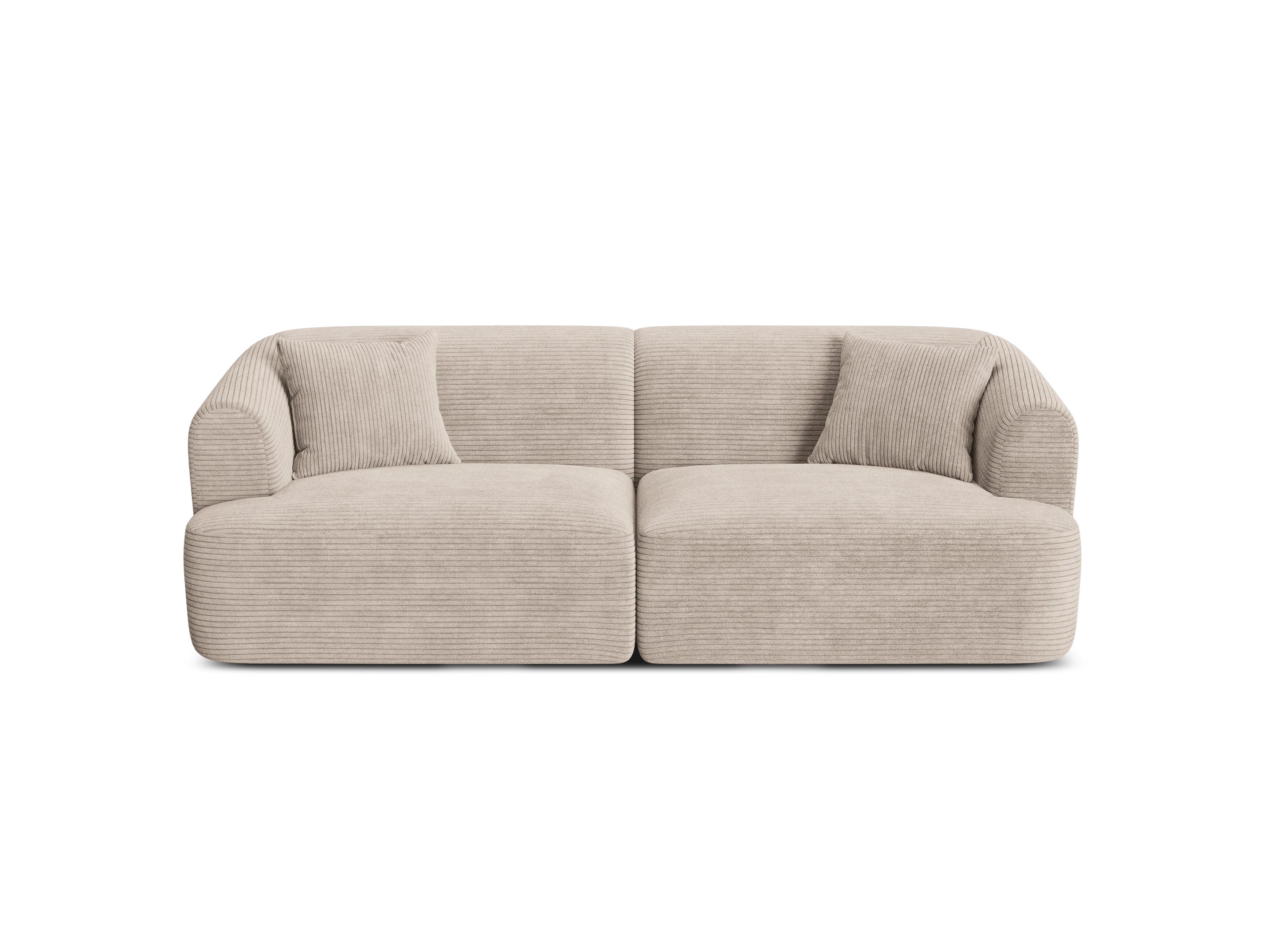 3-seater Sofa CAMPI beige corduroy