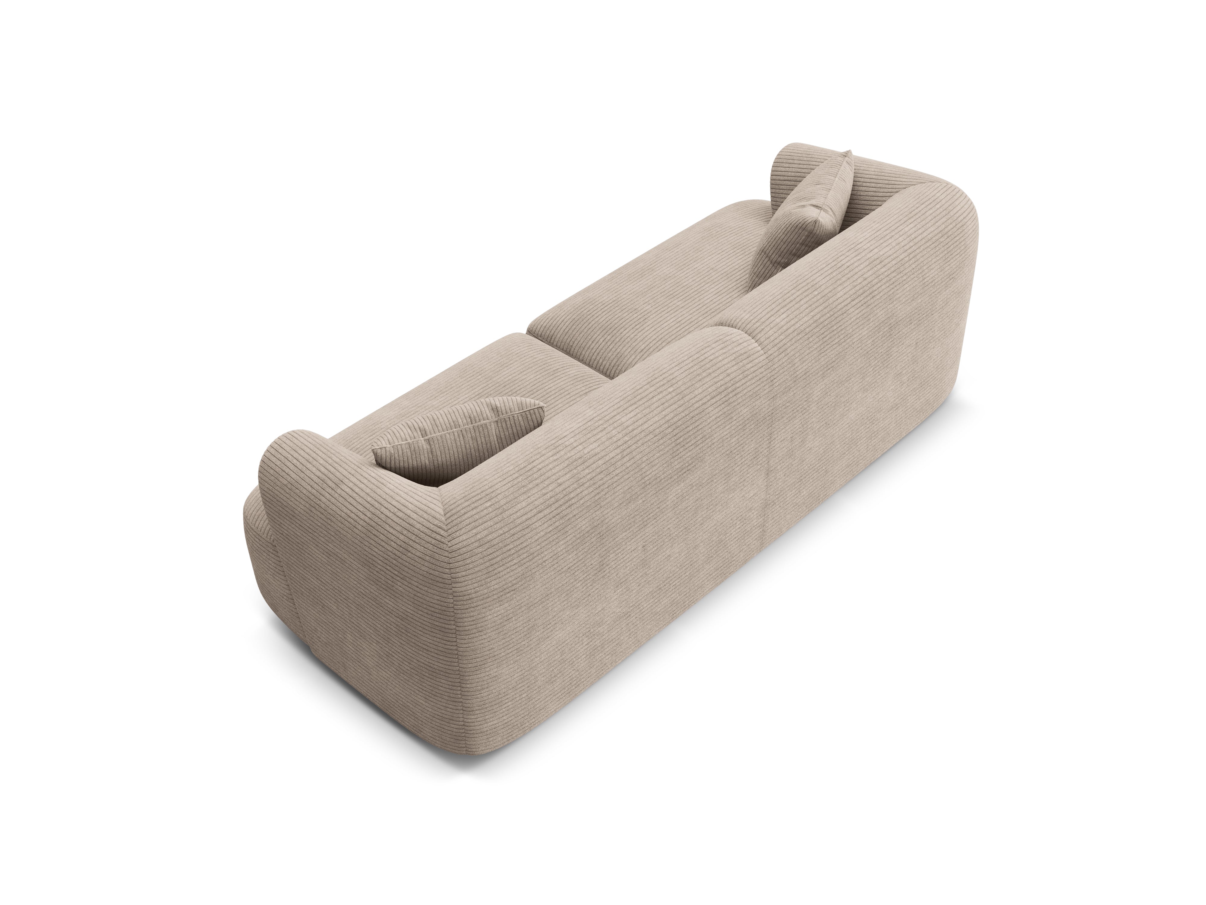 3-seater Sofa CAMPI beige corduroy