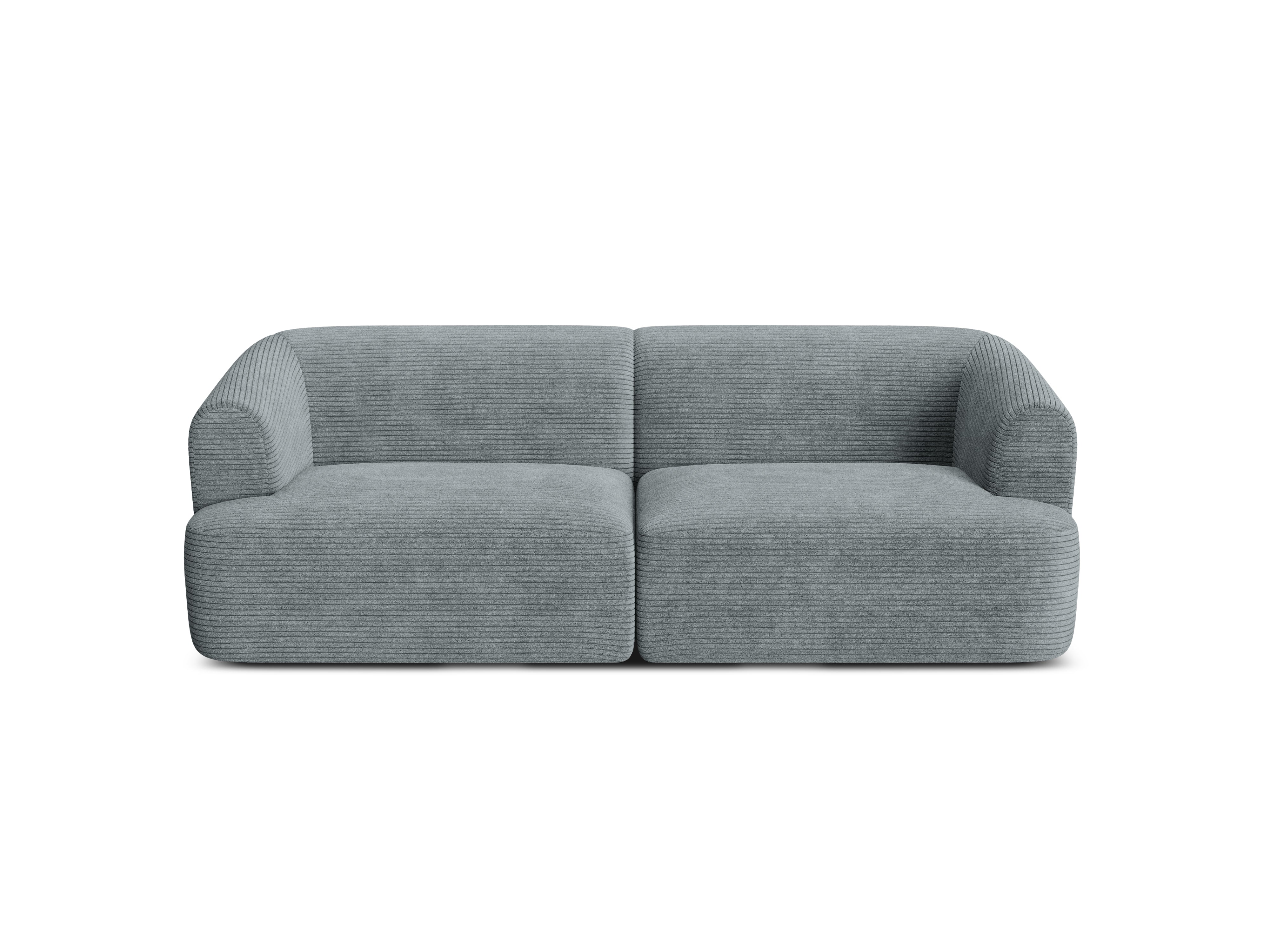 Driepersoonsbank CAMPI grijs corduroy