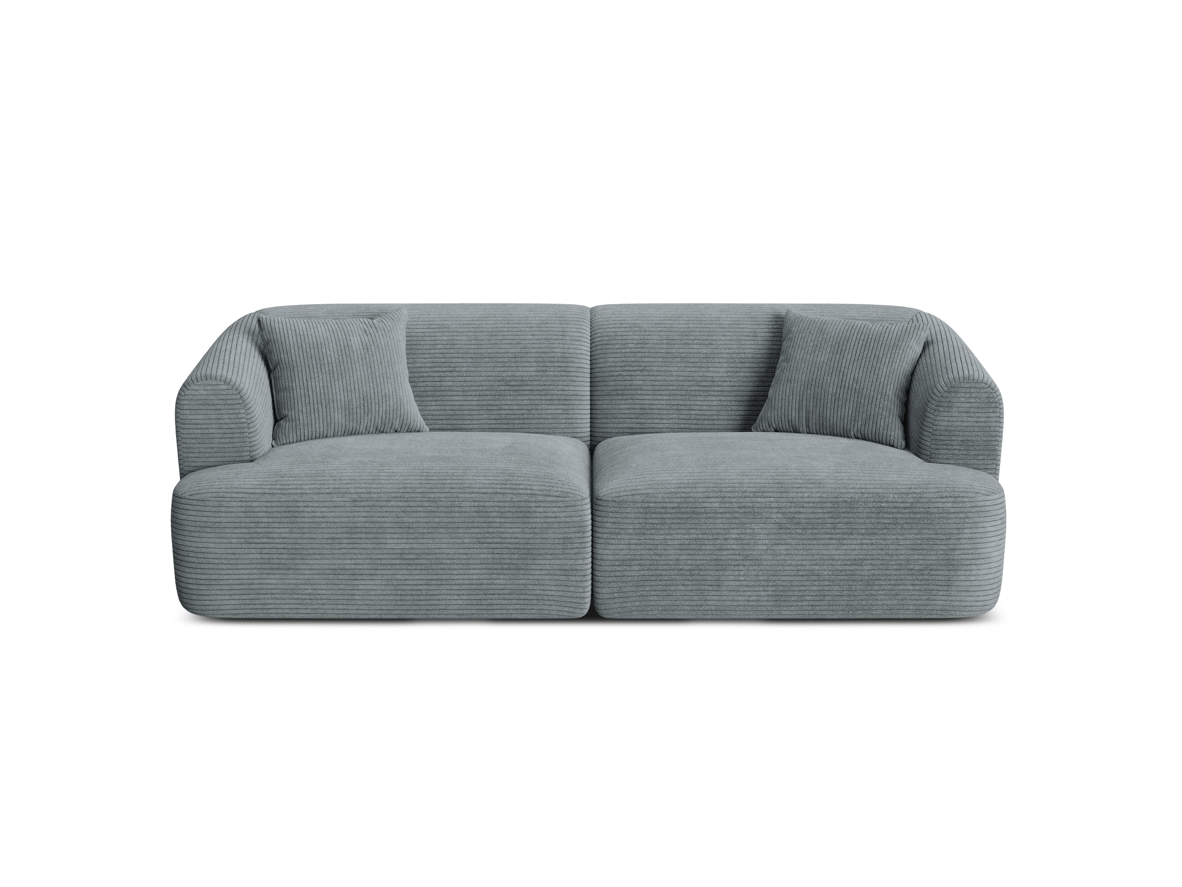 Driepersoonsbank CAMPI grijs corduroy