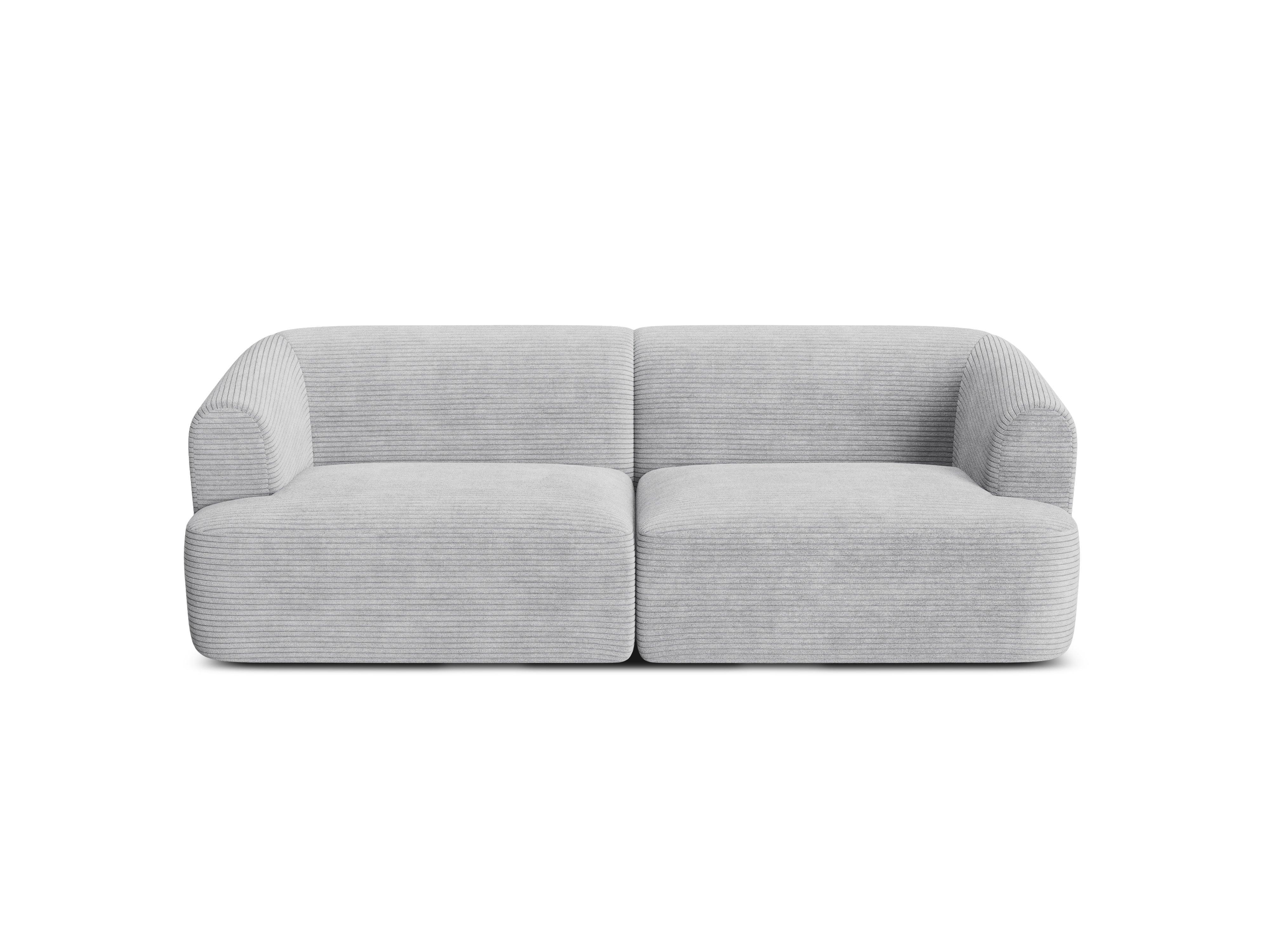 3-seater Sofa CAMPI light gray corduroy