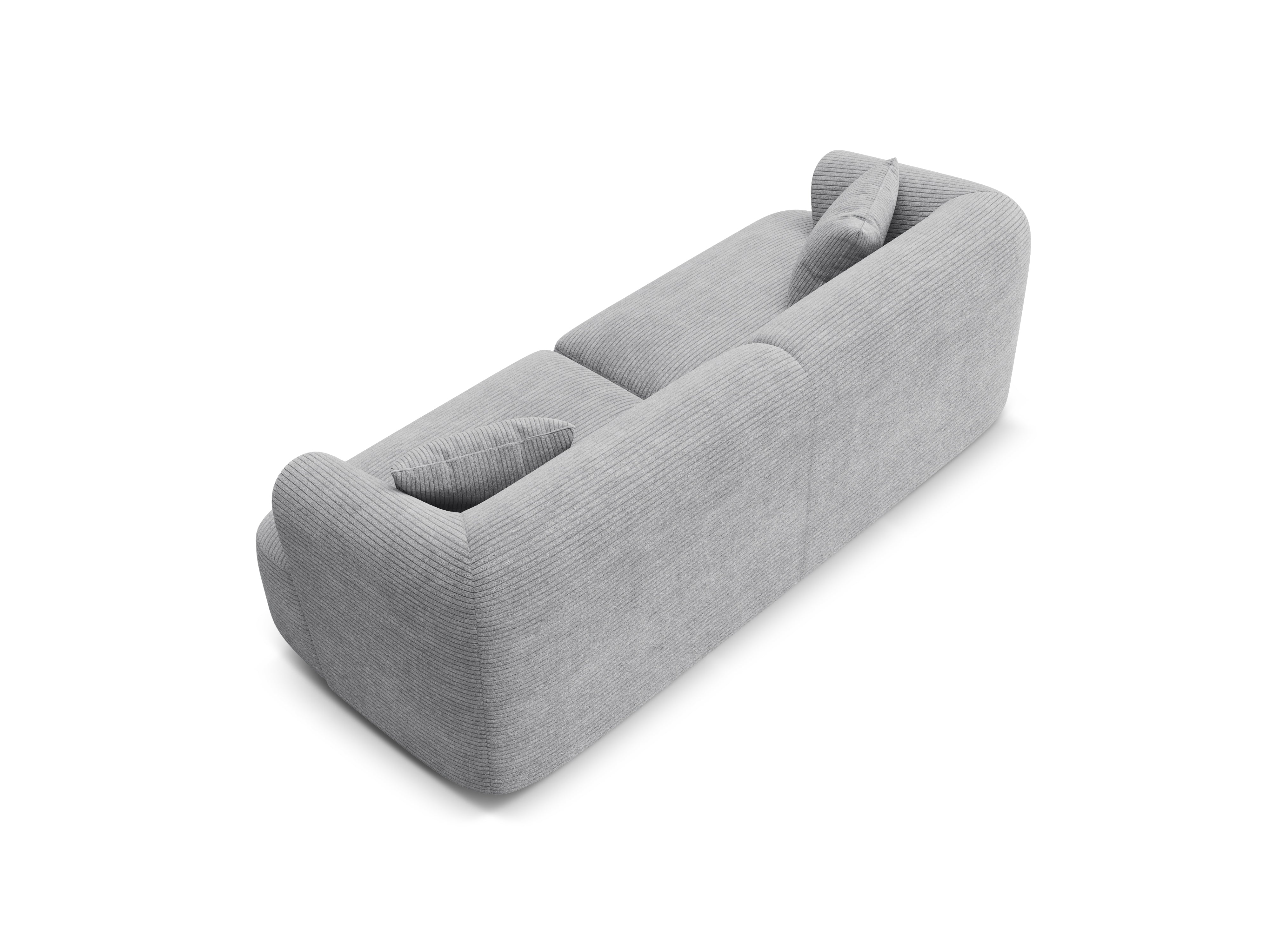 3-seater Sofa CAMPI light gray corduroy