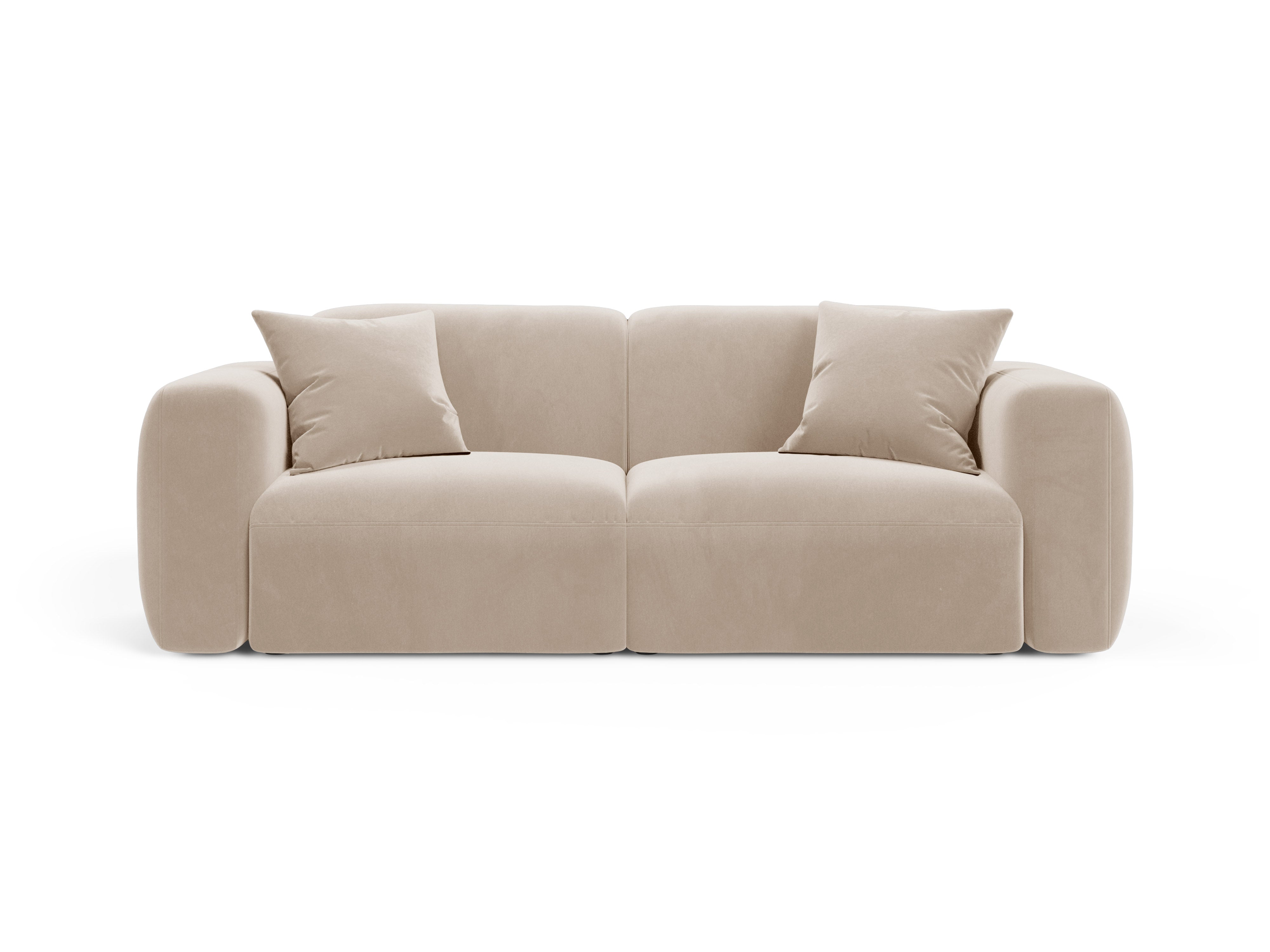 Sofa van fluweel 3-zits STRINO beige