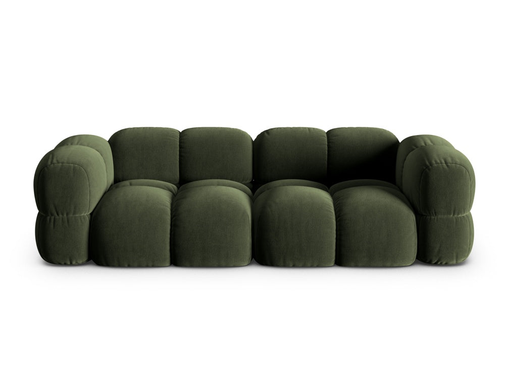 Sofa 4-persoons fluwelen LORETTO groen