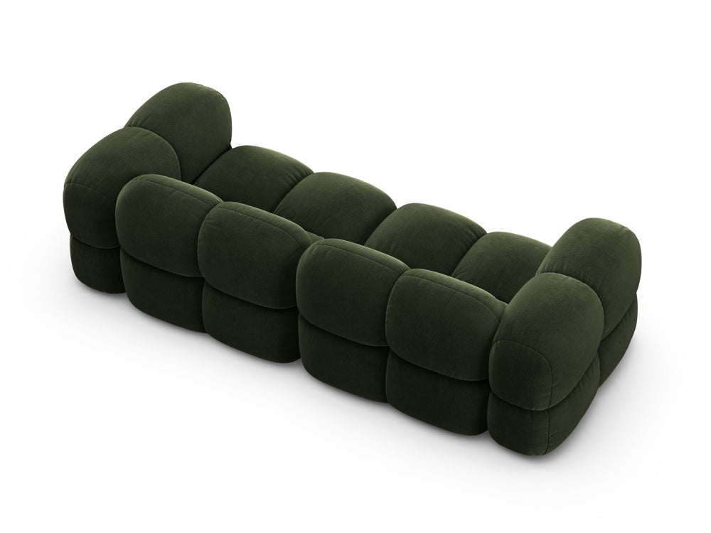 Sofa 4-persoons fluwelen LORETTO groen