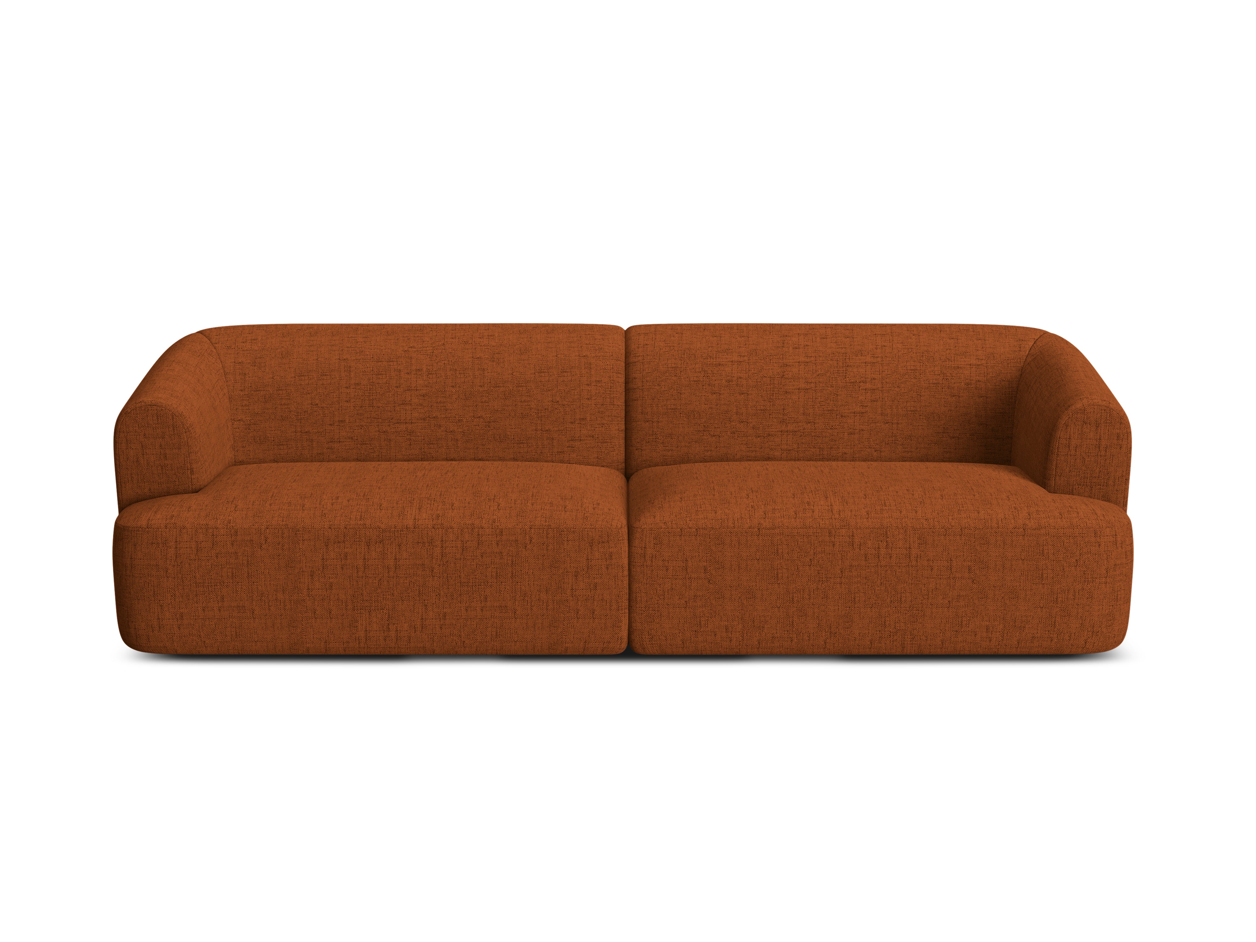 Sofa 4-sitzig CAMPI ziegelrot Chenille