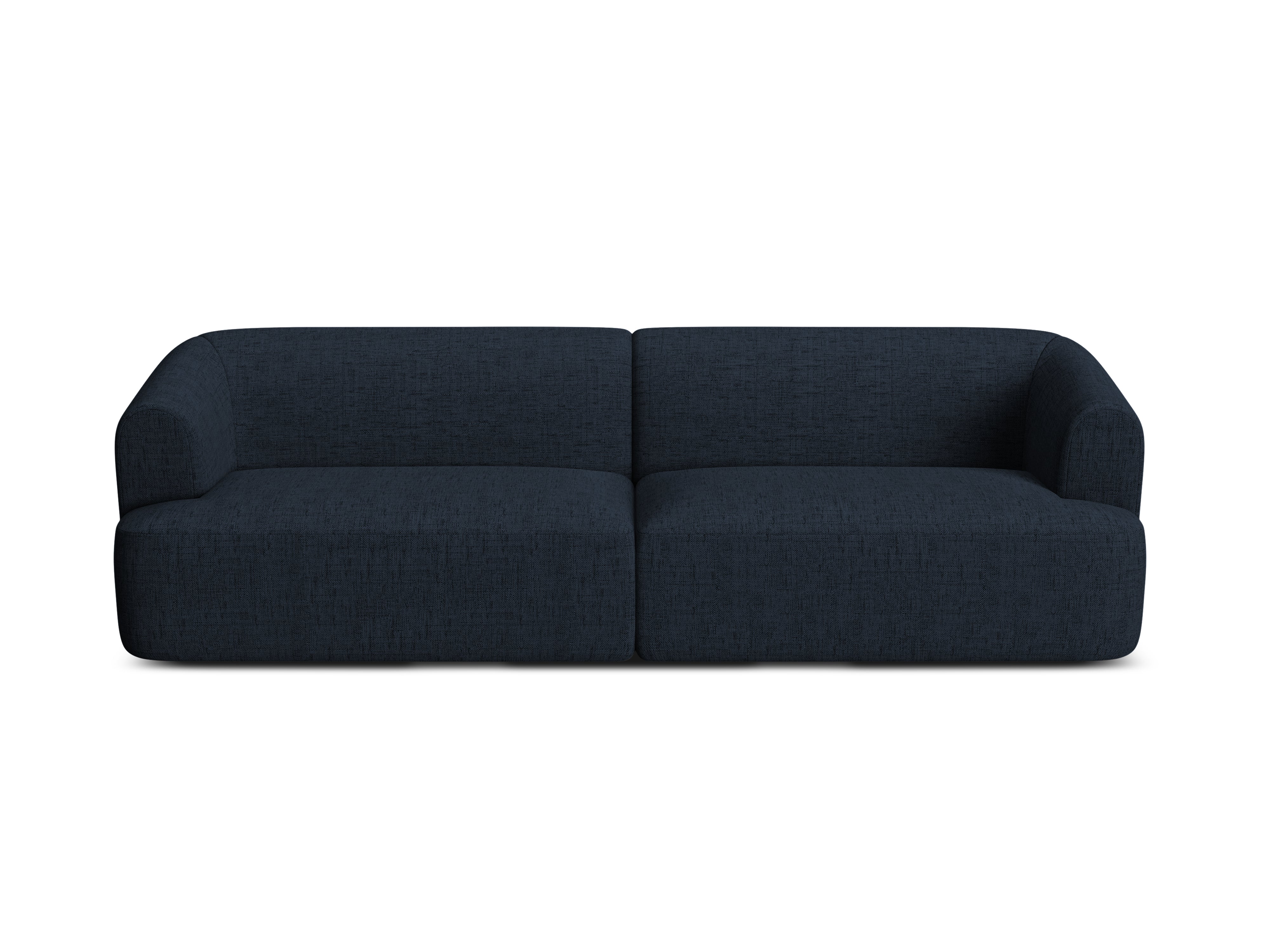 Sofa für 4 Personen CAMPI blaues Chenille