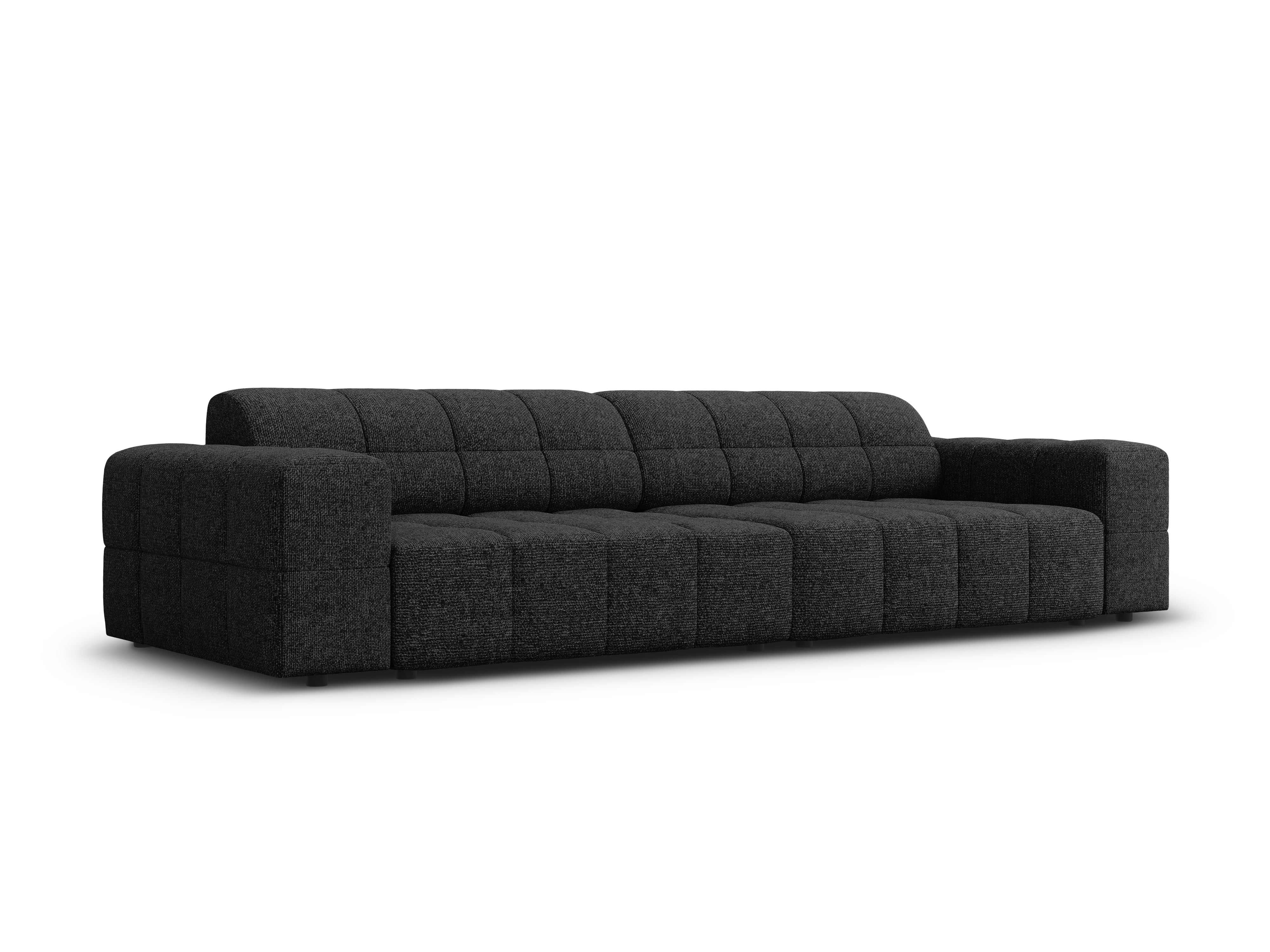 Kanapa 4-osobowa CHICAGO czarny szenil – Cosmopolitan Design