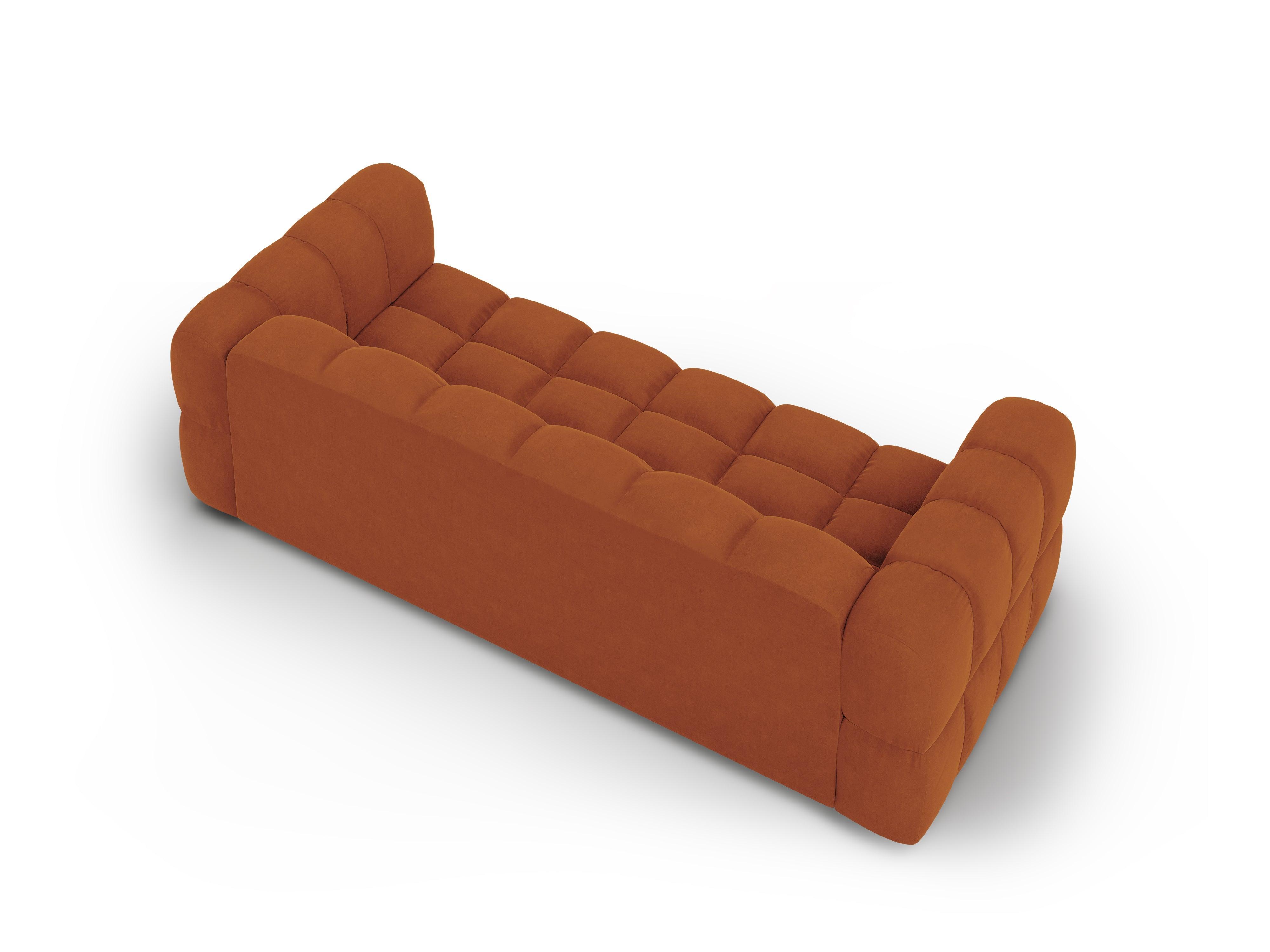 Sofa aksamitna 4-osobowa SKY terracotta Cosmopolitan Design Eye on Design