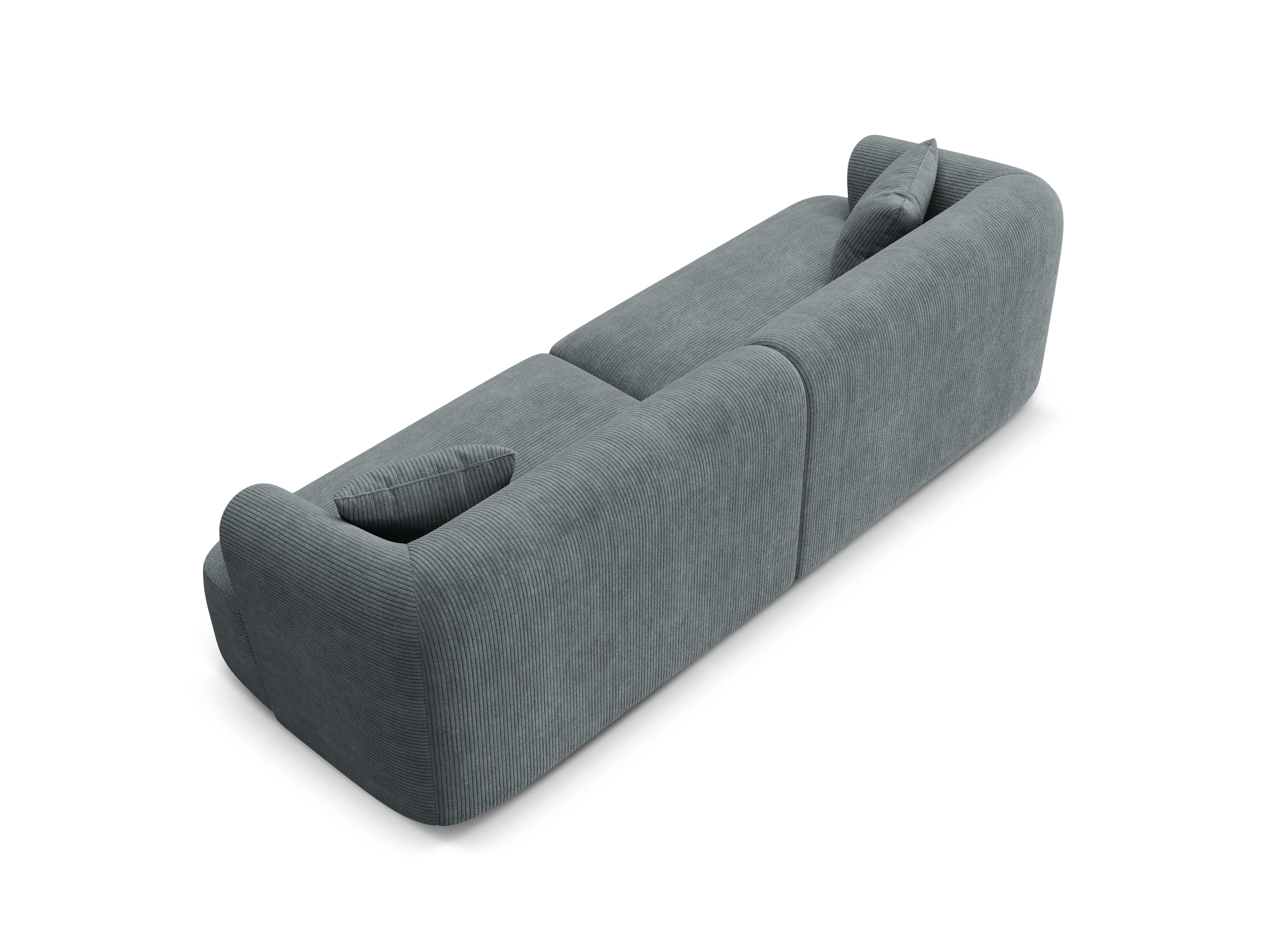 Sofa 4-persoons CAMPI grijs corduroy