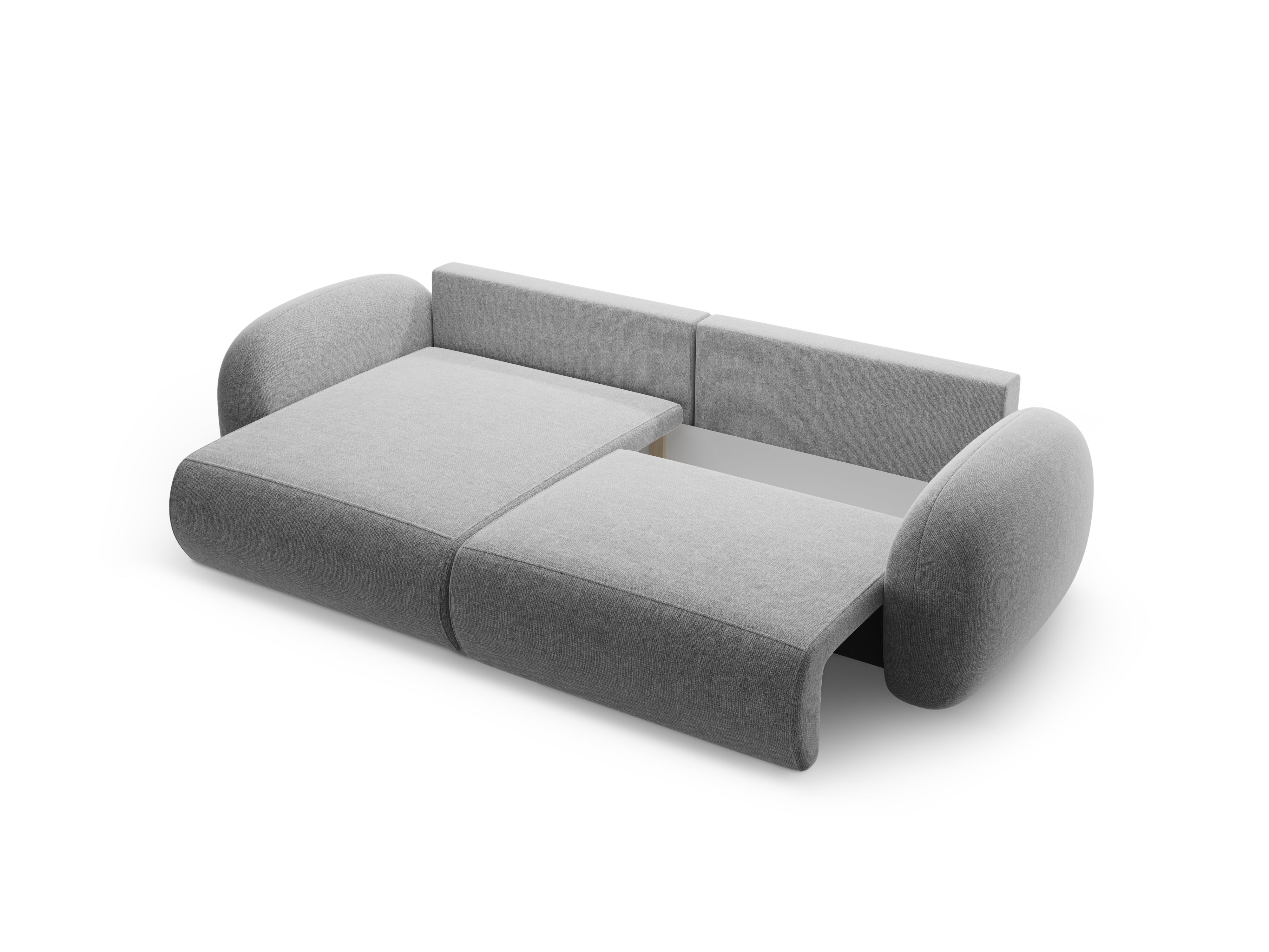 Universal corner sofa with sleeping function for 4 people TONALE gray