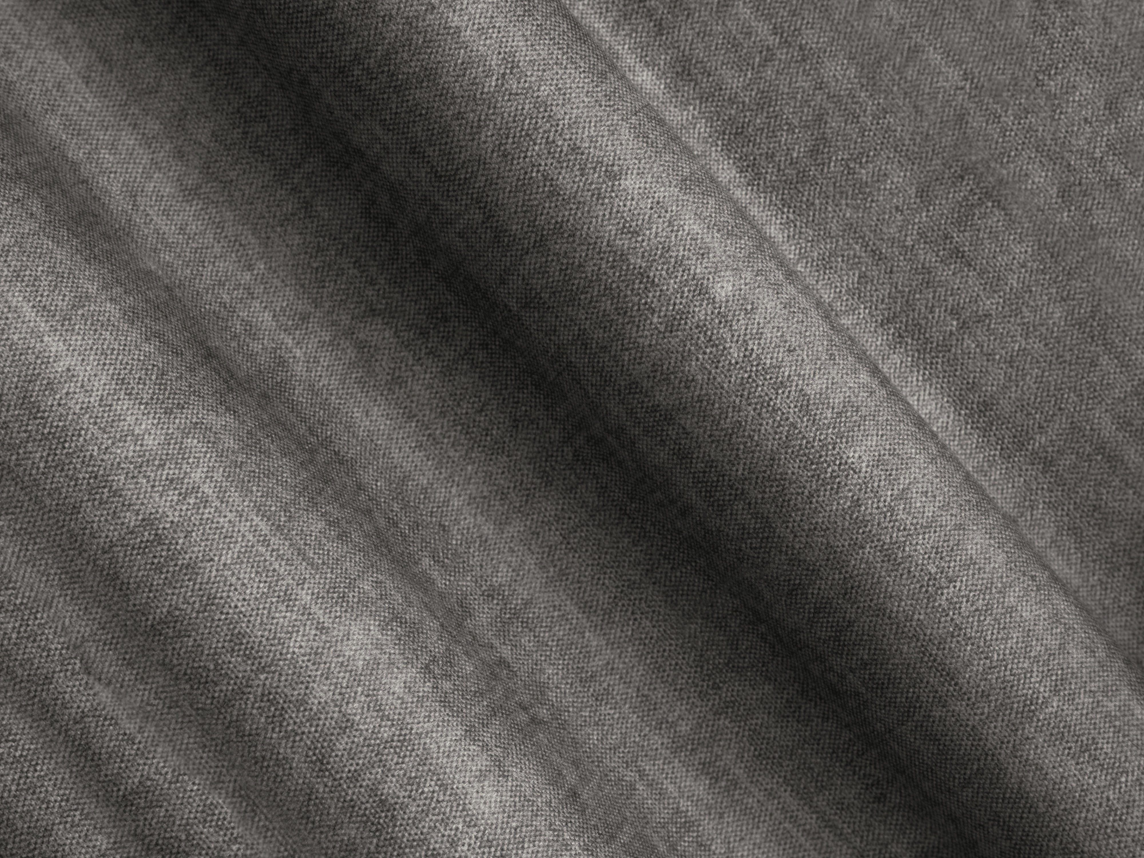 Grijze symmetrische fluwelen hoekbank voor 4 personen CAMPI