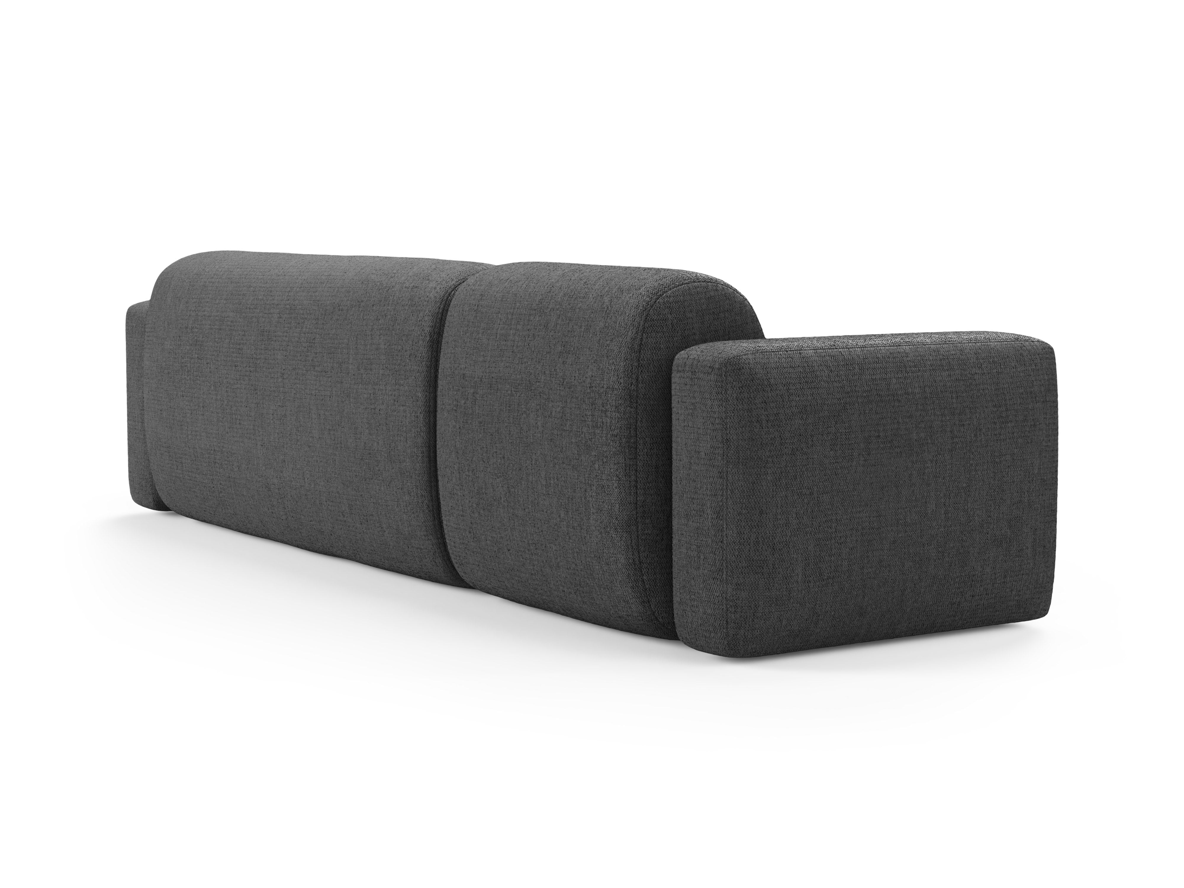 Narożnik prawostronny STRINO szary szenil – sofa narożna