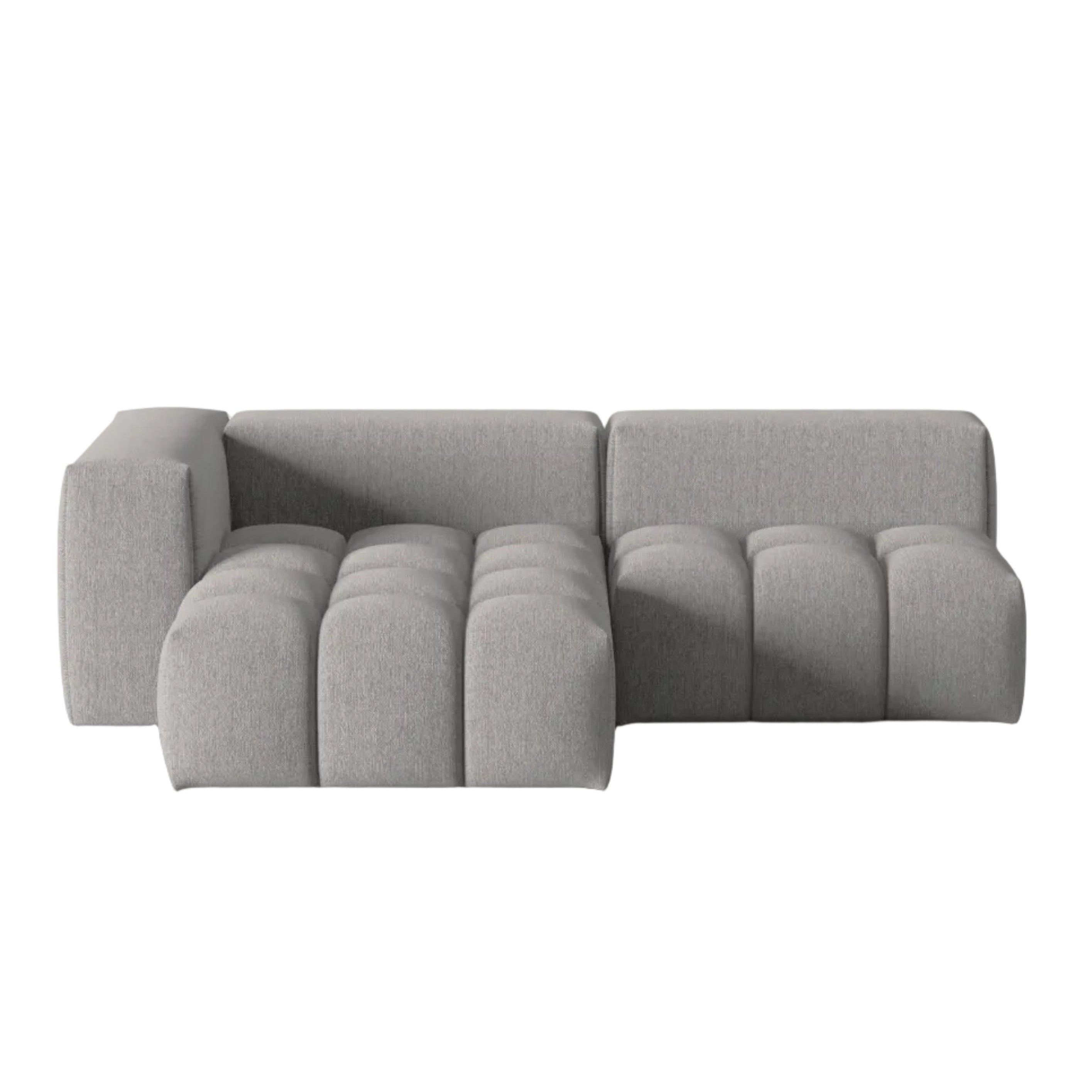 Ecksofa 3-sitzig links offen VERONA warmes Grau