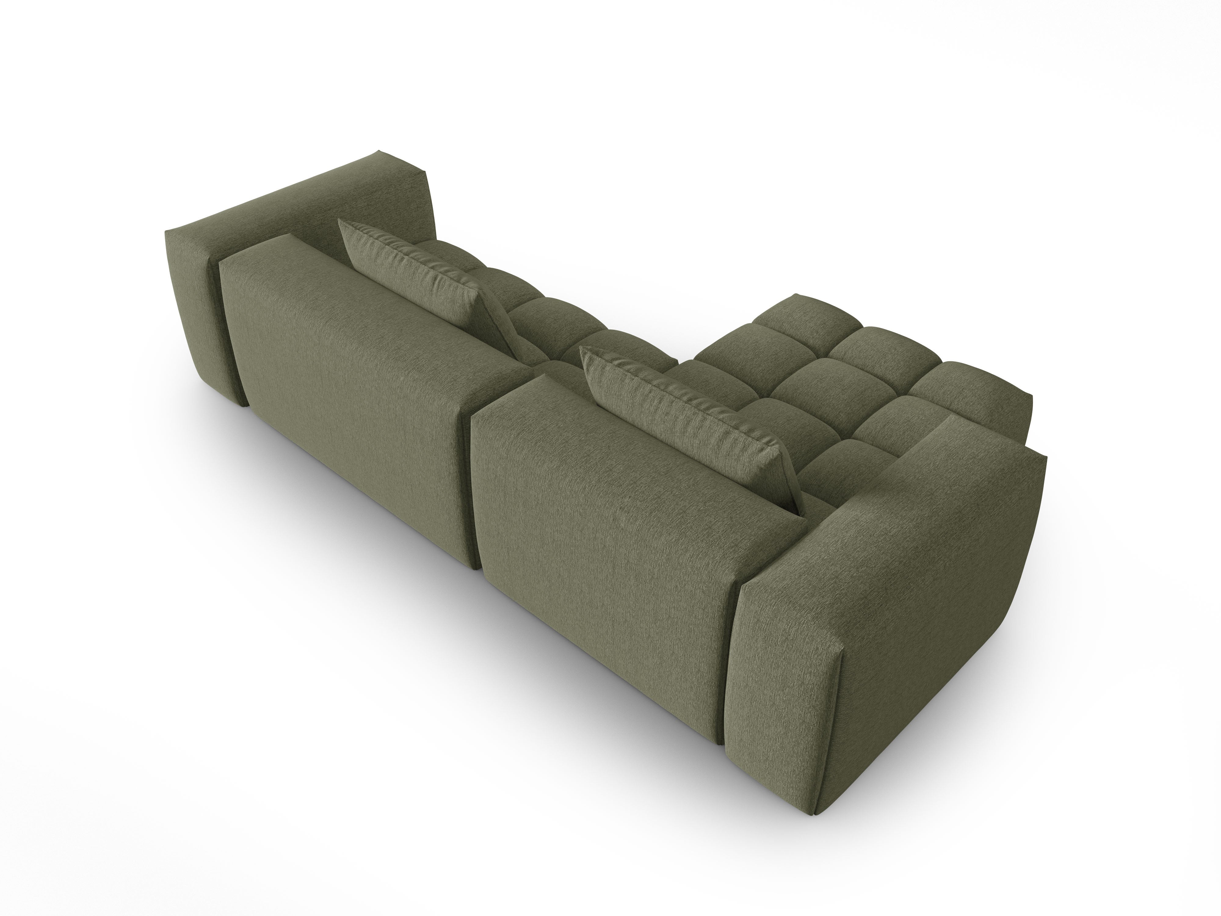 Narożnik 3-osobowy lewostronny VERONA oliwkowy – Cosmopolitan Design