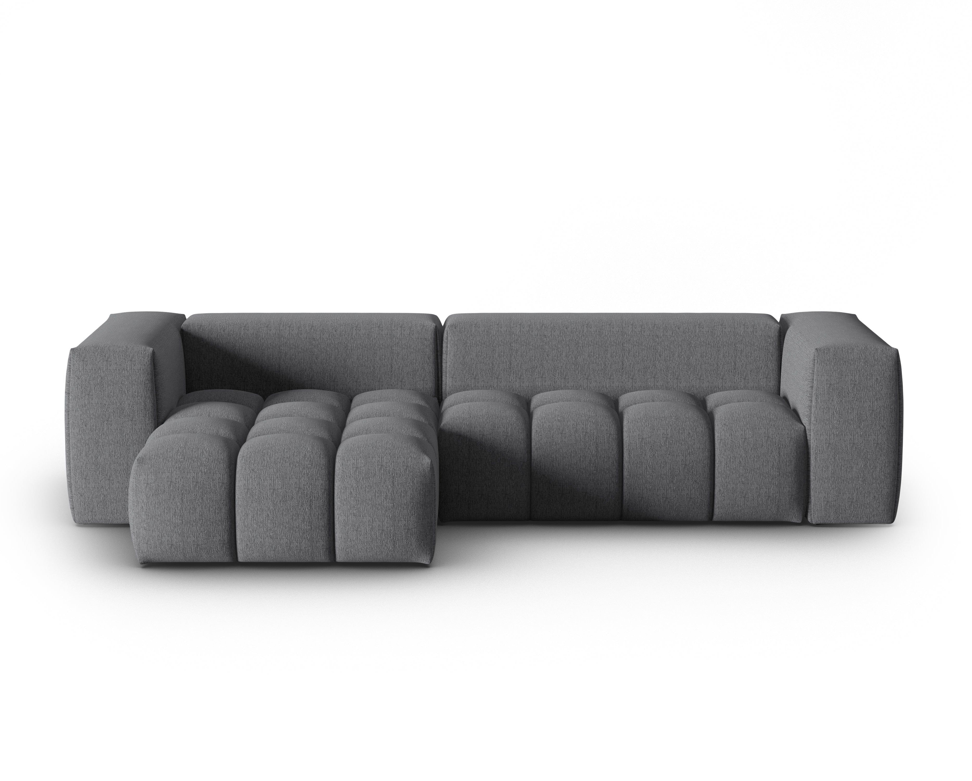 Narożnik 3-osobowy lewostronny VERONA szary – Cosmopolitan Design