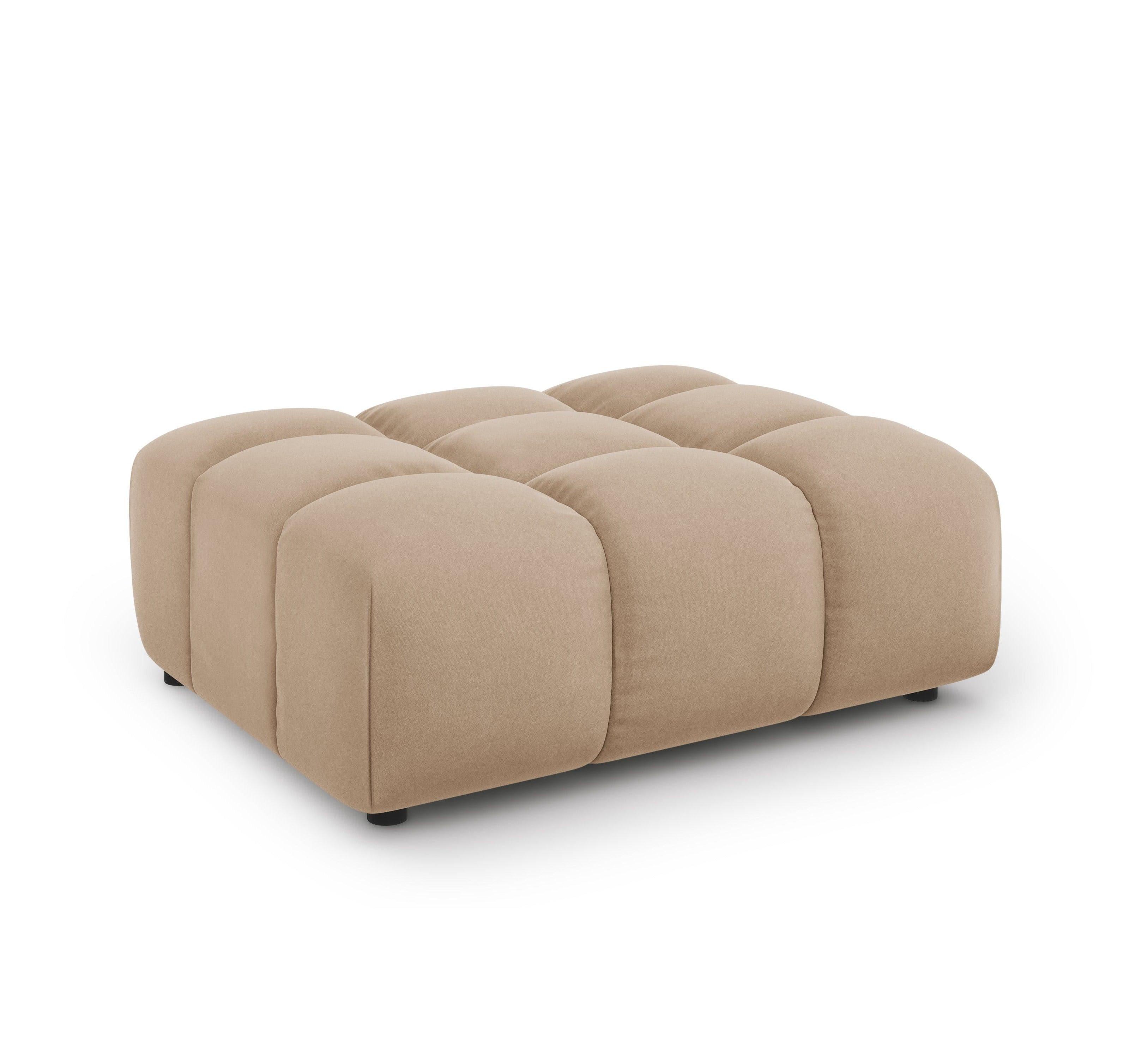 Puf aksamitny SKY piaskowy – Cosmopolitan Design