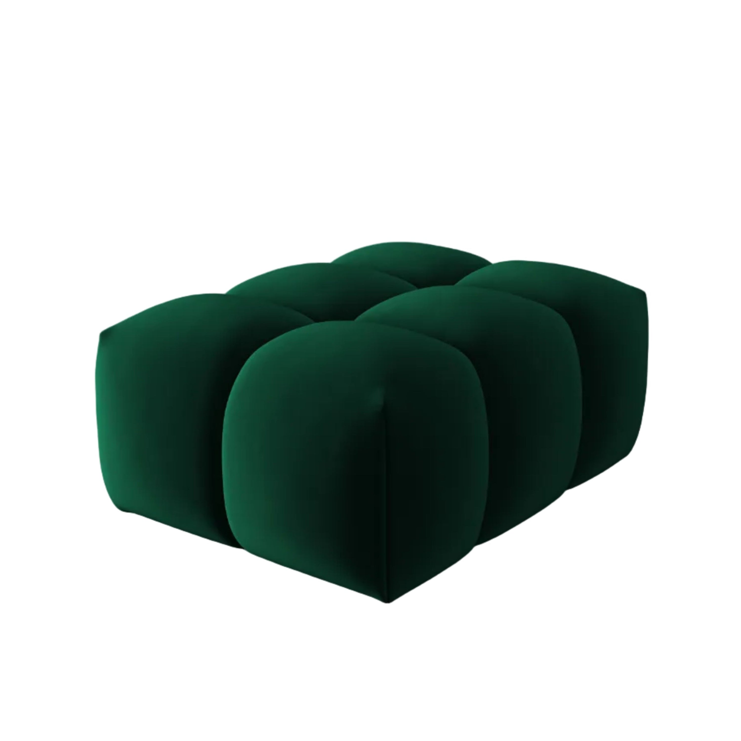 Puf aksamitny VERONA butelkowy zielony – Cosmopolitan Design