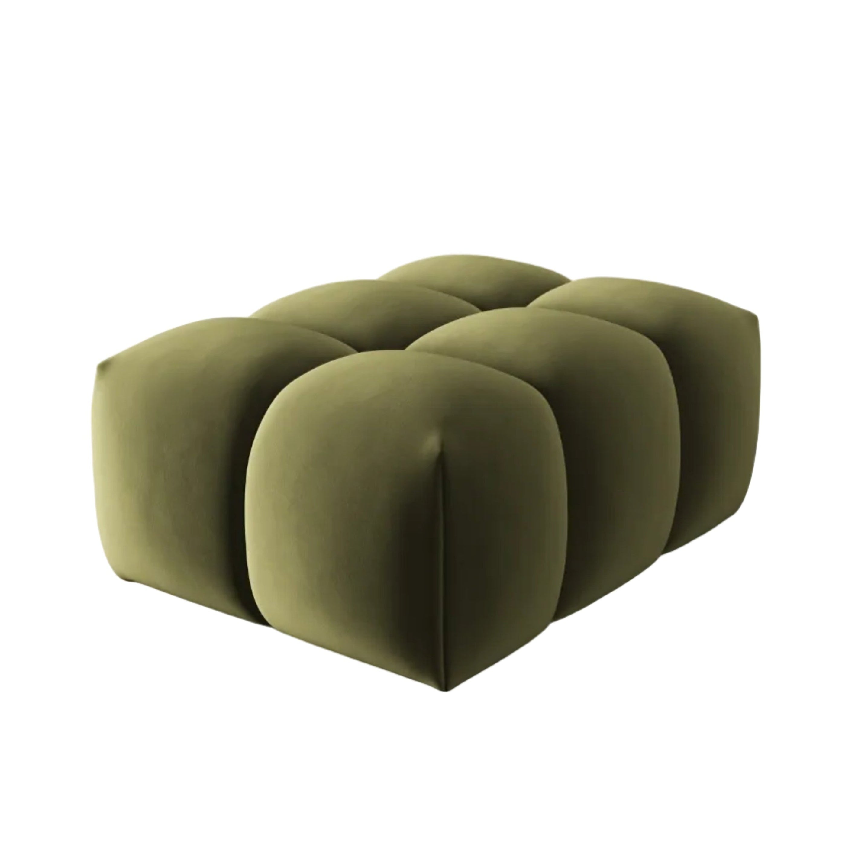 Puf aksamitny VERONA jasny zielony – Cosmopolitan Design