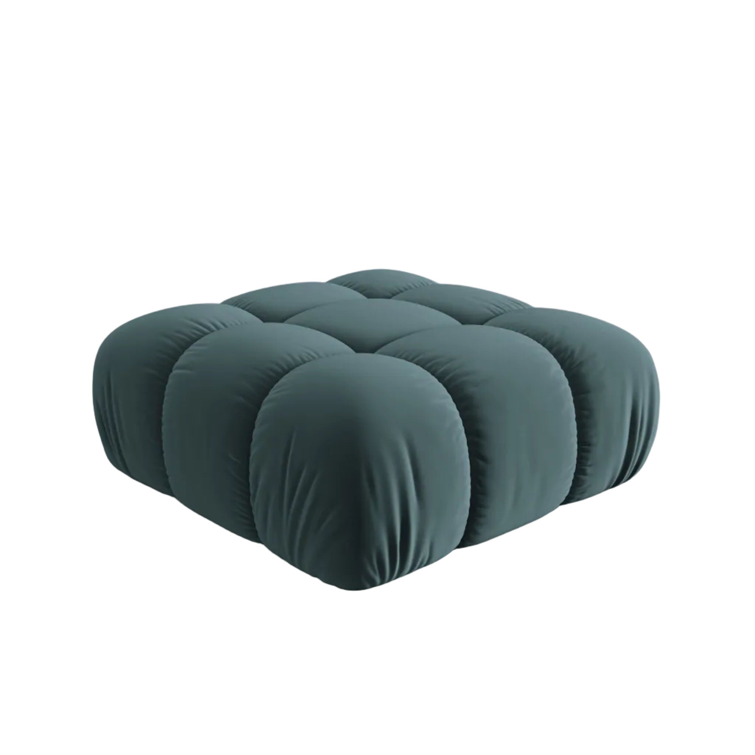 Puf aksamitny CORTINA turkusowy – Cosmopolitan Design
