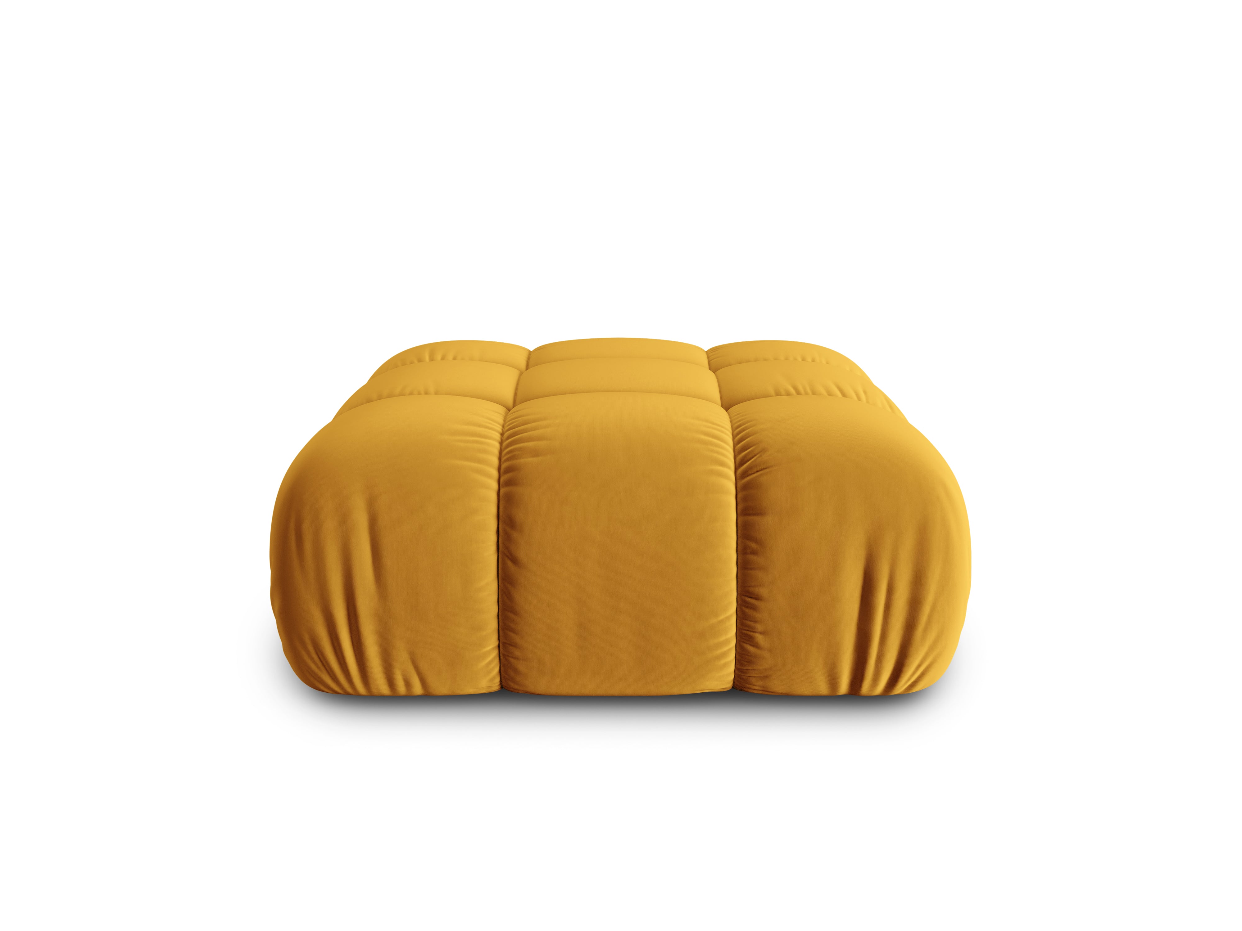 CORTINA Yellow Velvet Pouf