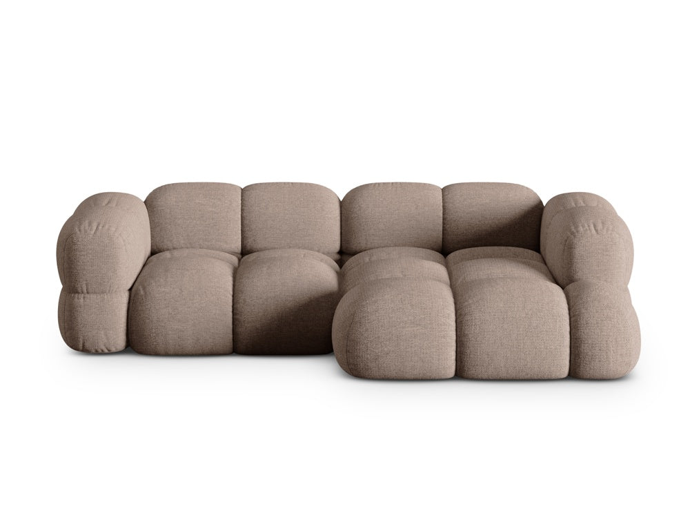 Narożnik 3-osobowy prawostronny LORETTO cappuccino – Cosmopolitan Design