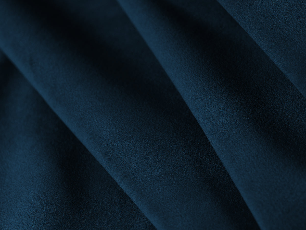 CORTINA 3-zits open links velours bank in koninklijk blauw