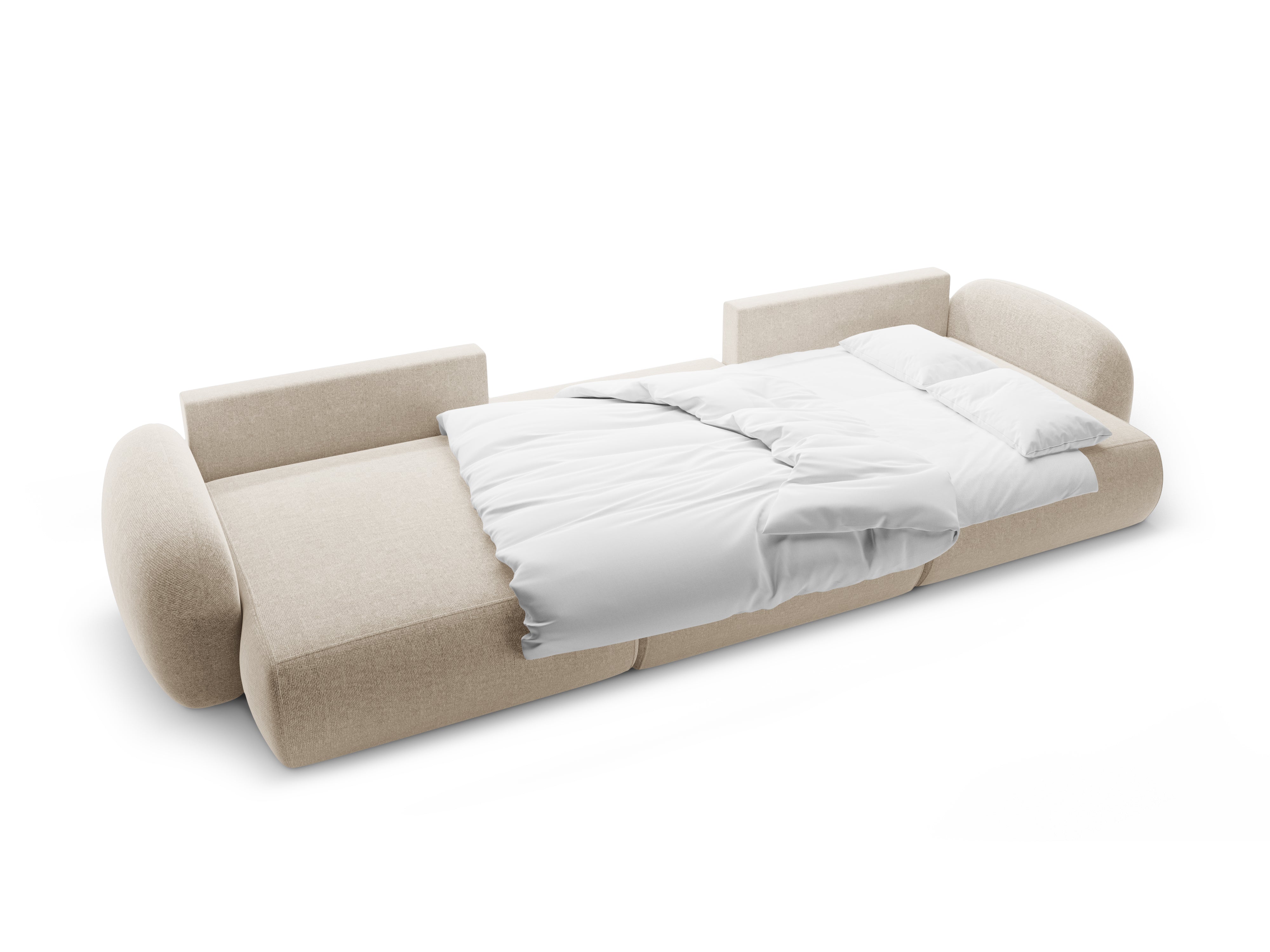 Panoramic Sofa with Sleeping Function for 5 People TONALE Sand