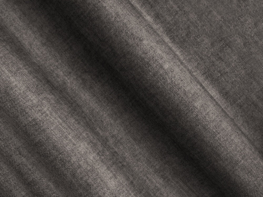 Samt-U-Form-Ecksofa links LORETTO grau