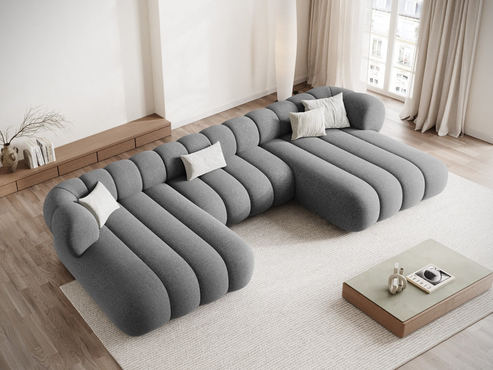 KOGE light gray 6-seater panoramic sofa