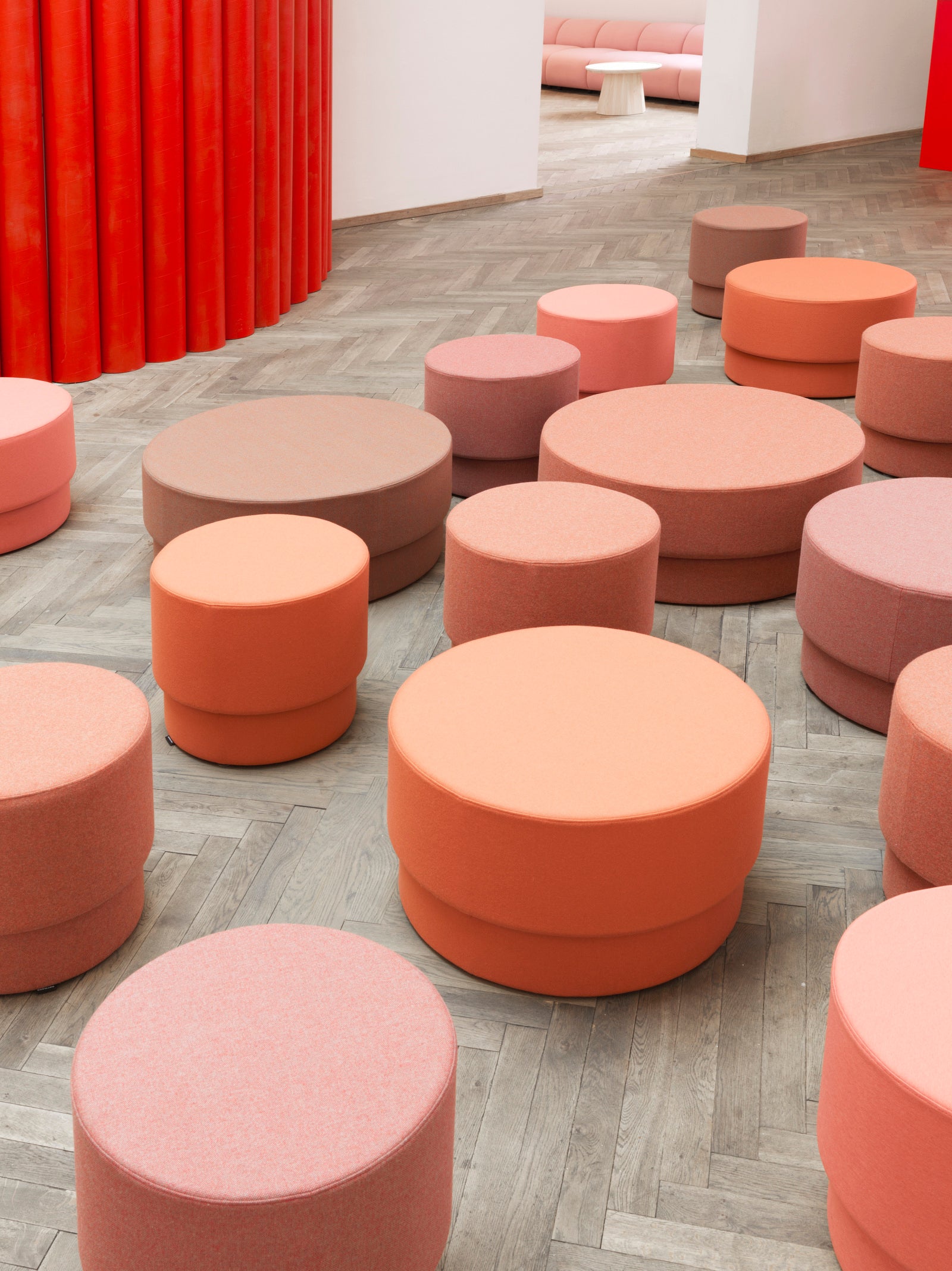 Puf SILO gestoffeerd