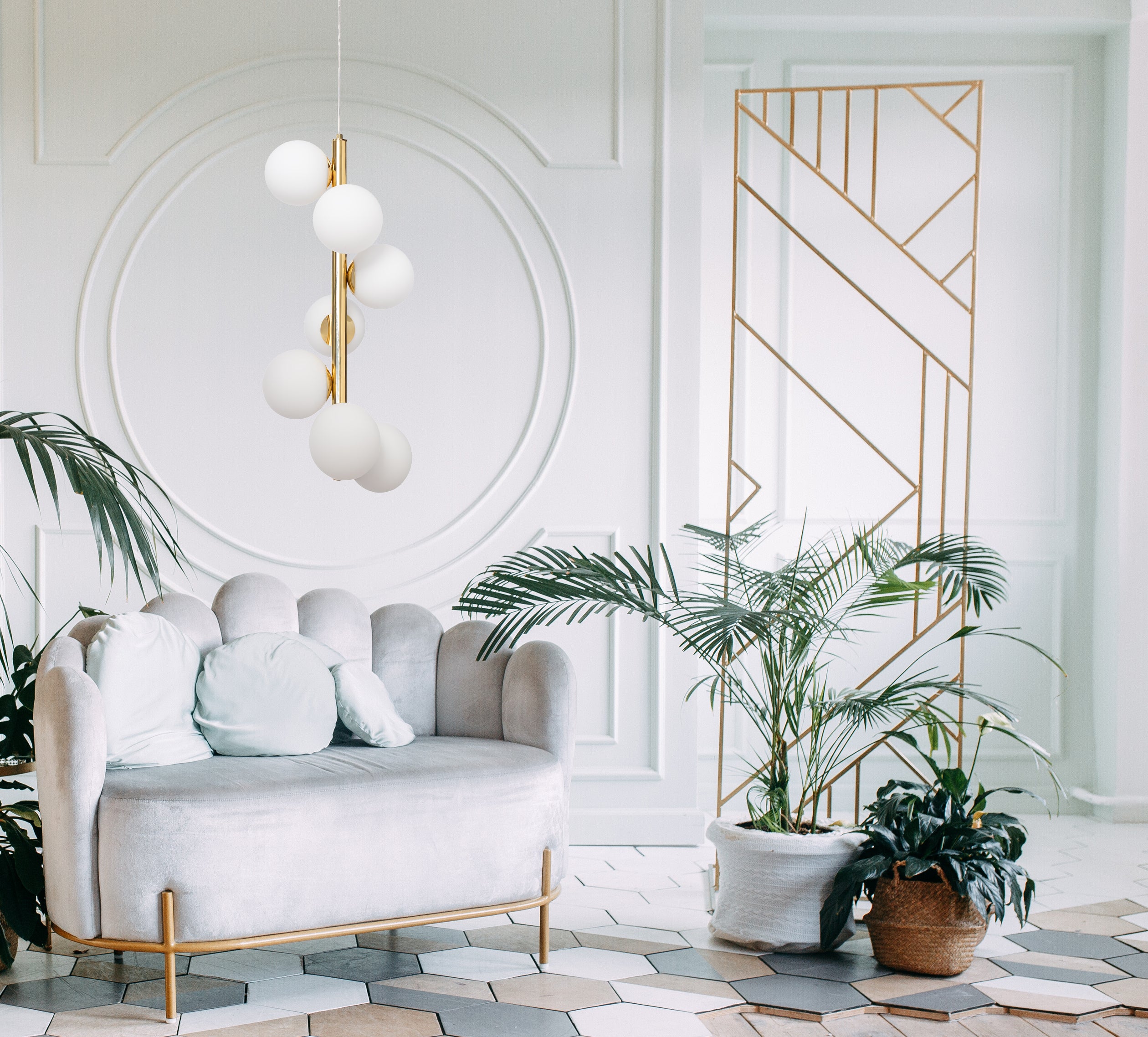 Hanglamp CUMULUS VERTICAAL goud