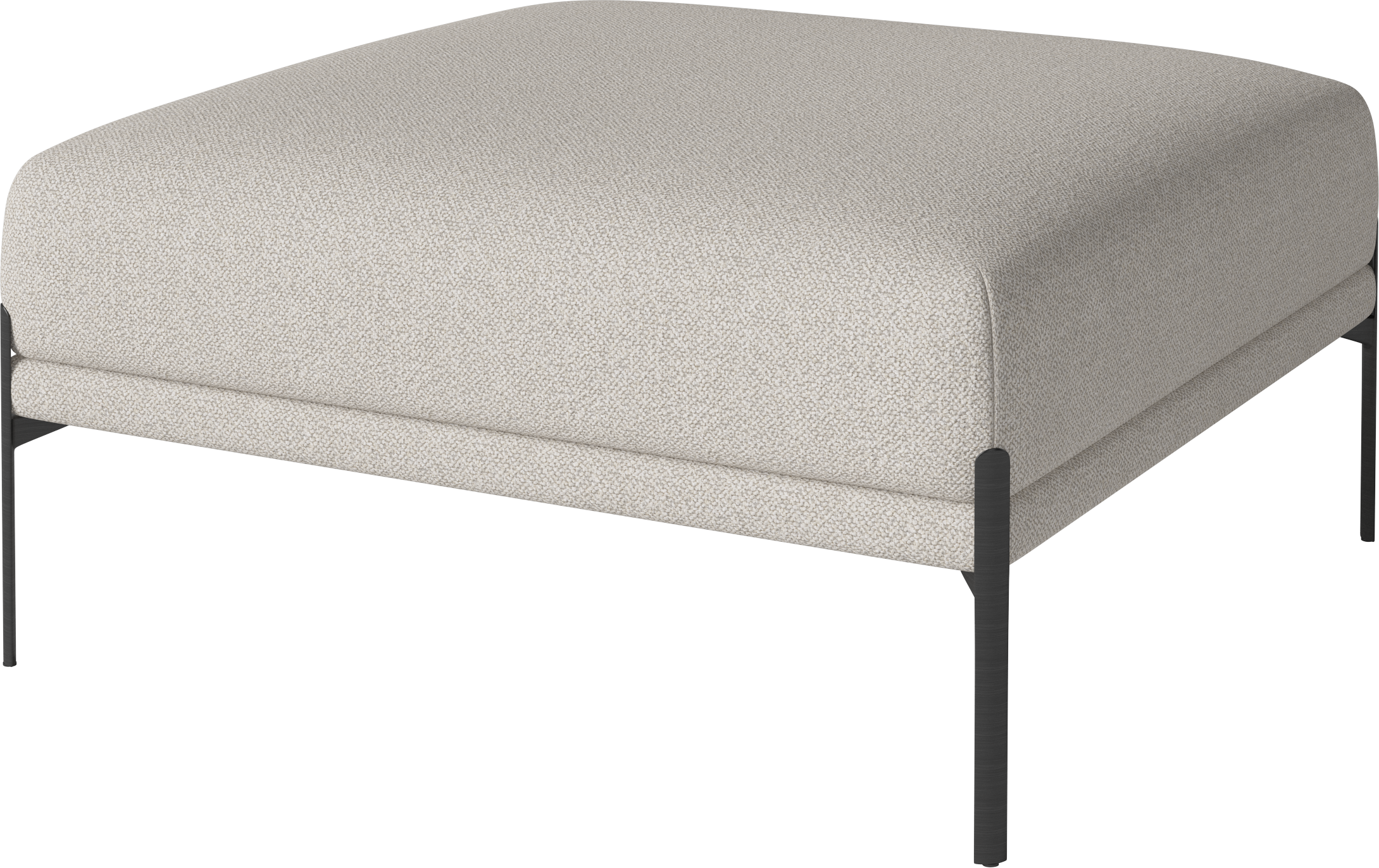 Puf CAISA zwarte stalen basis