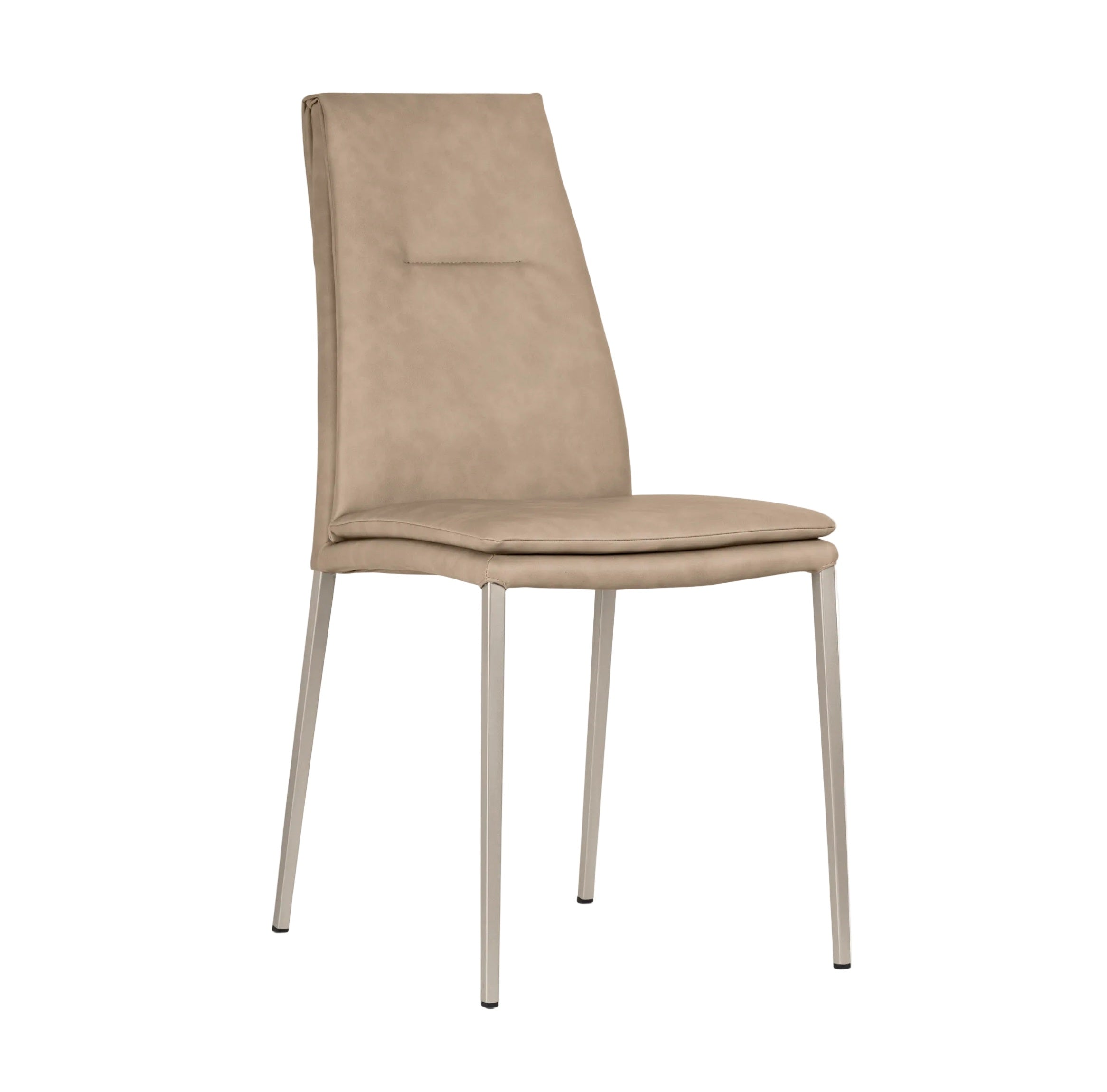 Krzesło CARMEN tapicerowane z beżową podstawą – Calligaris