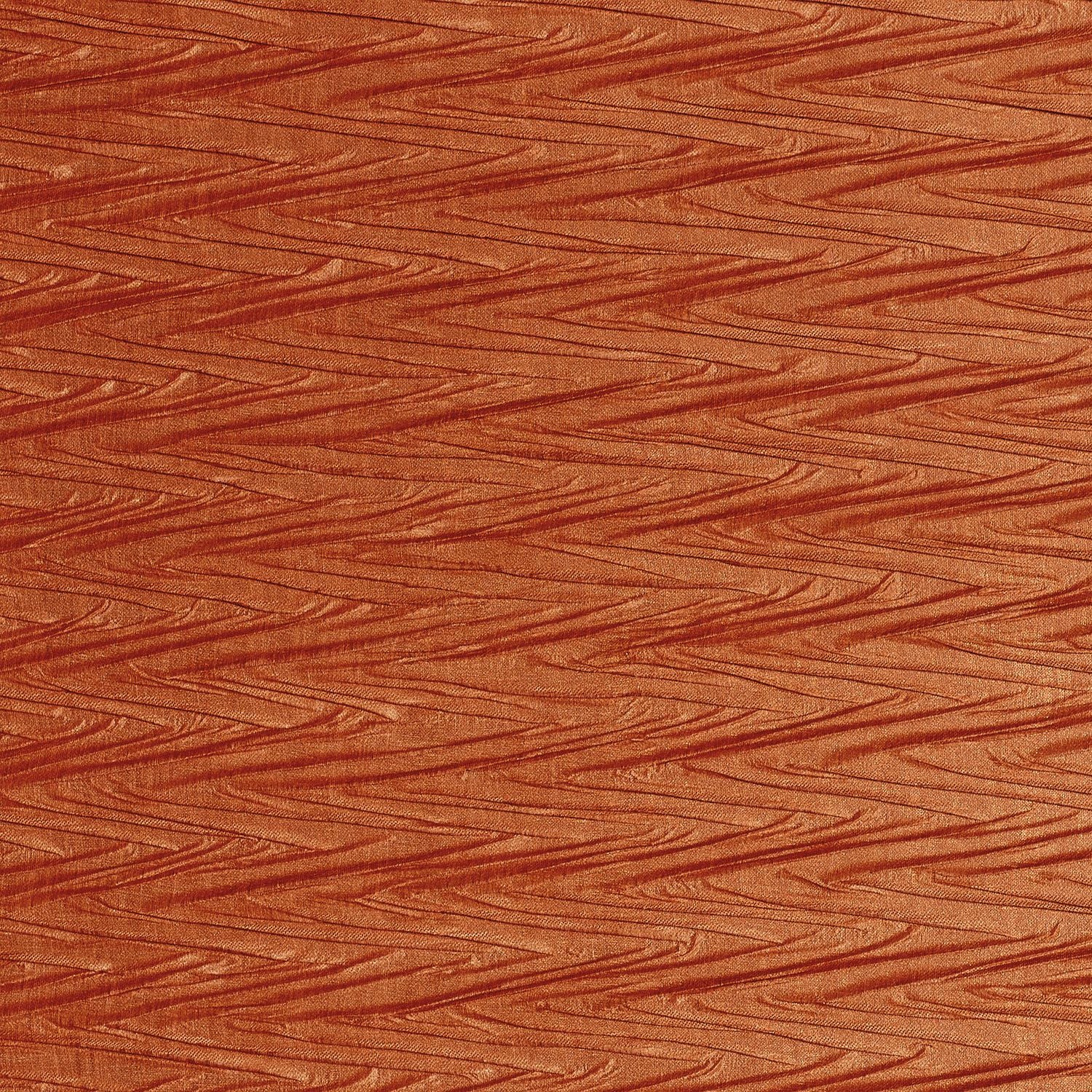 Strukturierte textile Tapete mit metallischem Finish und geometrischem Muster THÉIA orange