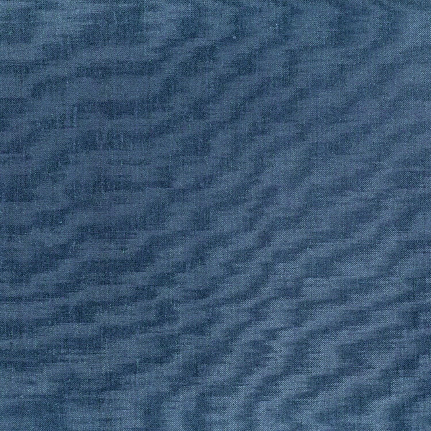 Linnen textielbehang LINORA - BLEU INDIGO indigo blauw